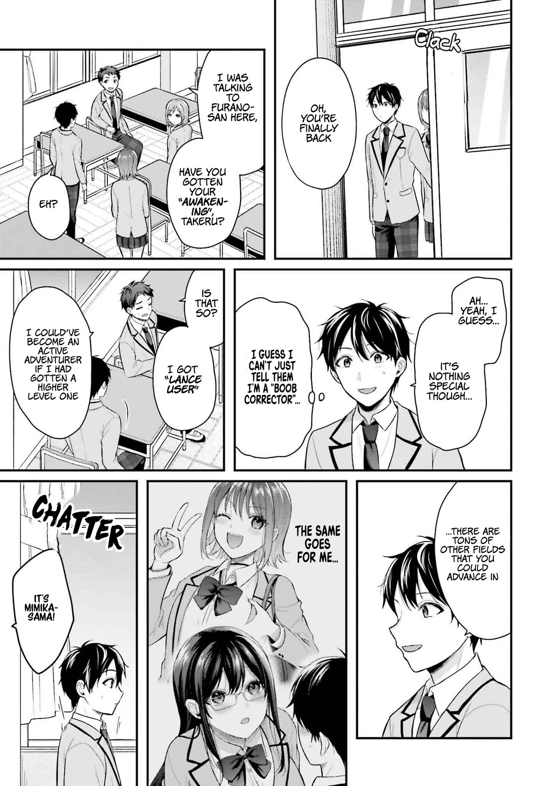 I couldn't become an Adventurer, so I'll help troubled girls with my [Breast Correction] Skill!? Chapter 3 page 22 - Chapter 3: Problem