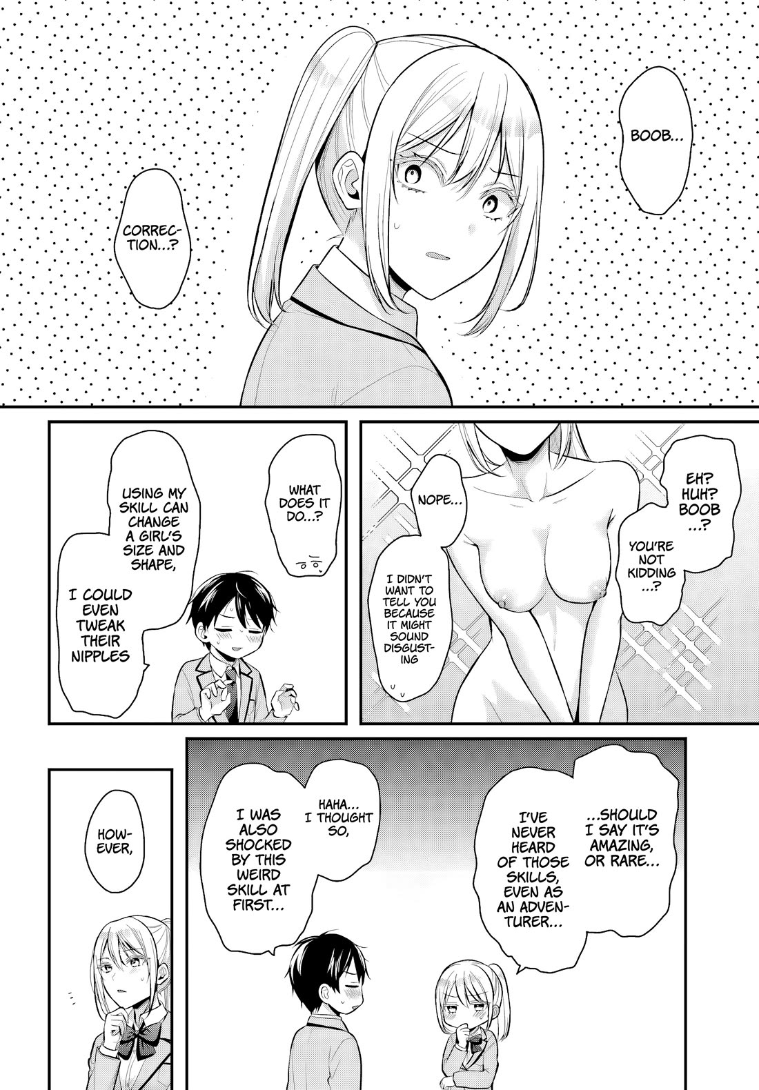 I couldn't become an Adventurer, so I'll help troubled girls with my [Breast Correction] Skill!? Chapter 9 page 15 - Chapter 9