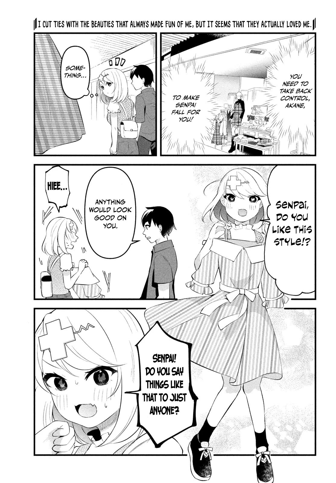 I Cut Ties With the Beauties That Always Made Fun of Me, but It Seems That They Actually Love Me. Chapter 5 page 9 - Chapter 5: Ch.5 Akane's Kyun? Date