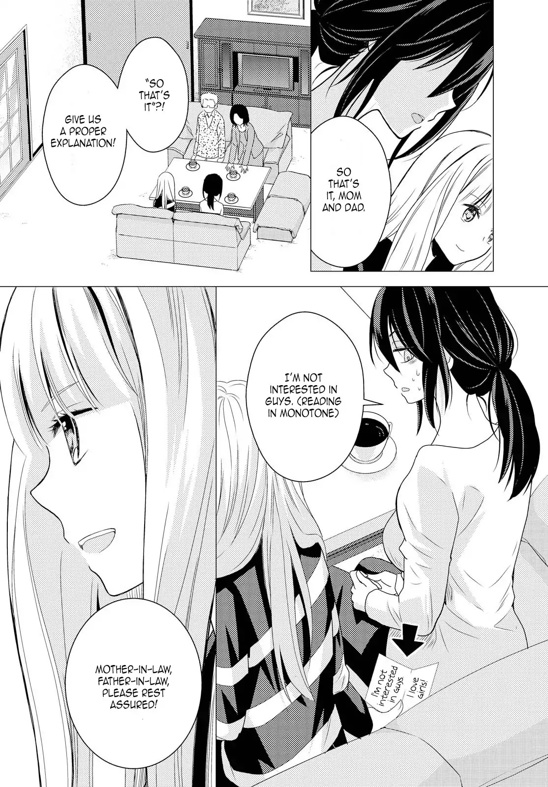 I Decided to Fake a Marriage with My Junior (♀️) to Shut My Parents Up Chapter 1 page 10 - Chapter 1: Marriage