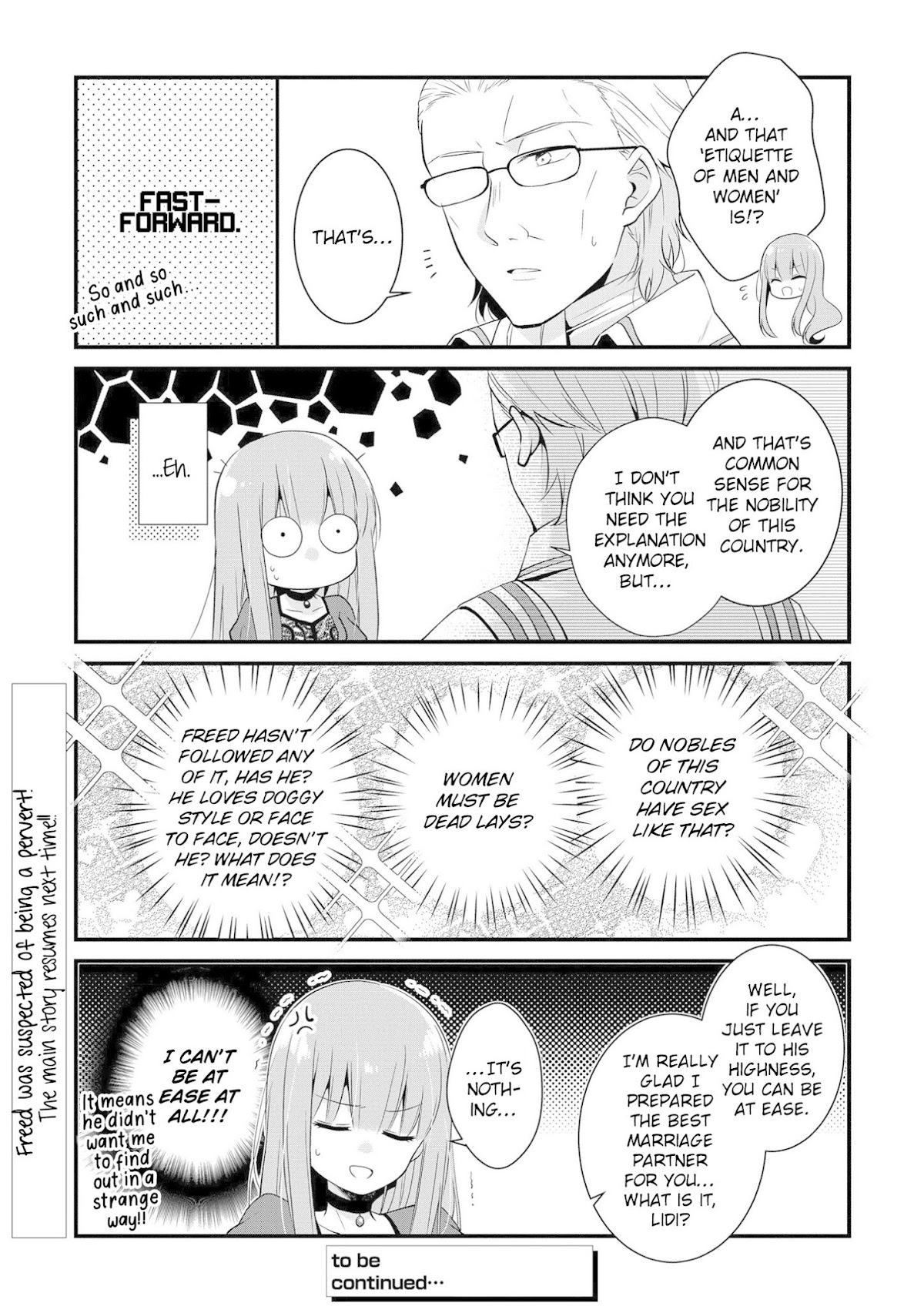 I Don't Want to Become Crown Princess!! Chapter 3.5 page 2 - Chapter 3.5: Side Story 1: Etiquette of Men and Women
