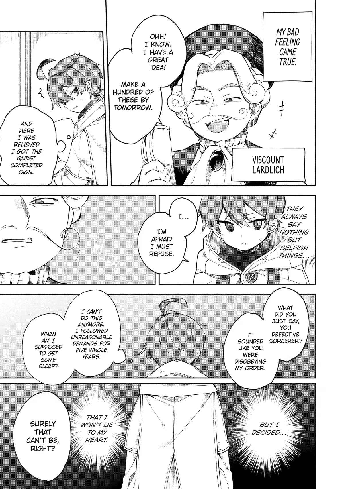 "I… Don't Want to Work Anymore" I Quit Being an Adventurer. Even if You Treat Me Better Now, I Won't Do It. I Will NEVER Work Again. Chapter 1 page 16 - Chapter 1