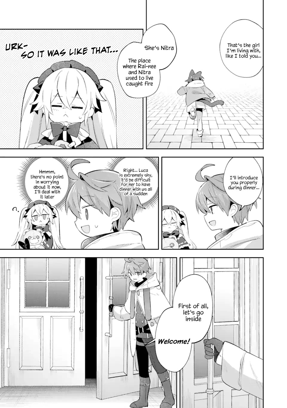 "I… Don't Want to Work Anymore" I Quit Being an Adventurer. Even if You Treat Me Better Now, I Won't Do It. I Will NEVER Work Again. Chapter 21 page 10 - Chapter 21: A meeting in the new house and Luca's courage