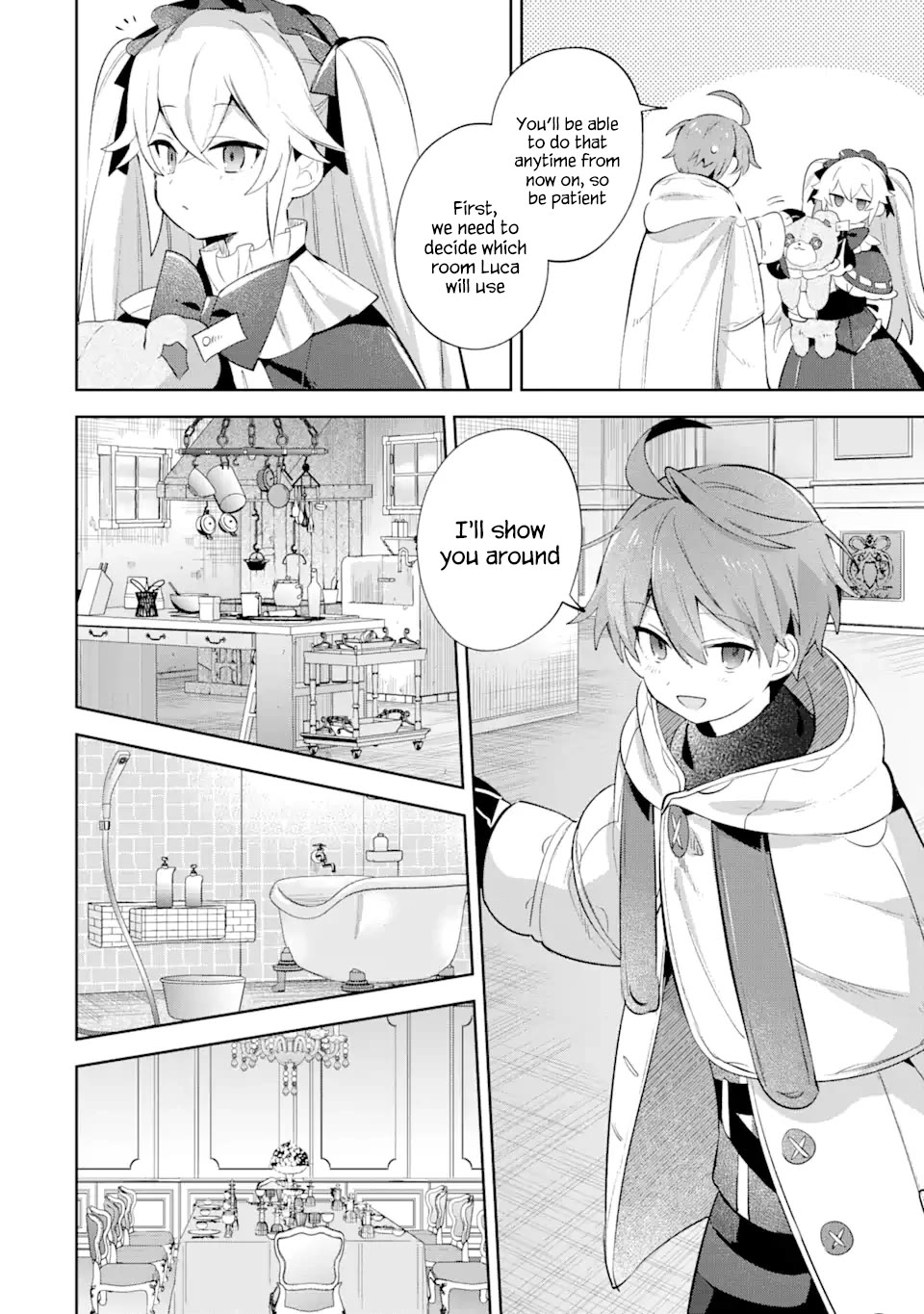 "I… Don't Want to Work Anymore" I Quit Being an Adventurer. Even if You Treat Me Better Now, I Won't Do It. I Will NEVER Work Again. Chapter 21 page 13 - Chapter 21: A meeting in the new house and Luca's courage