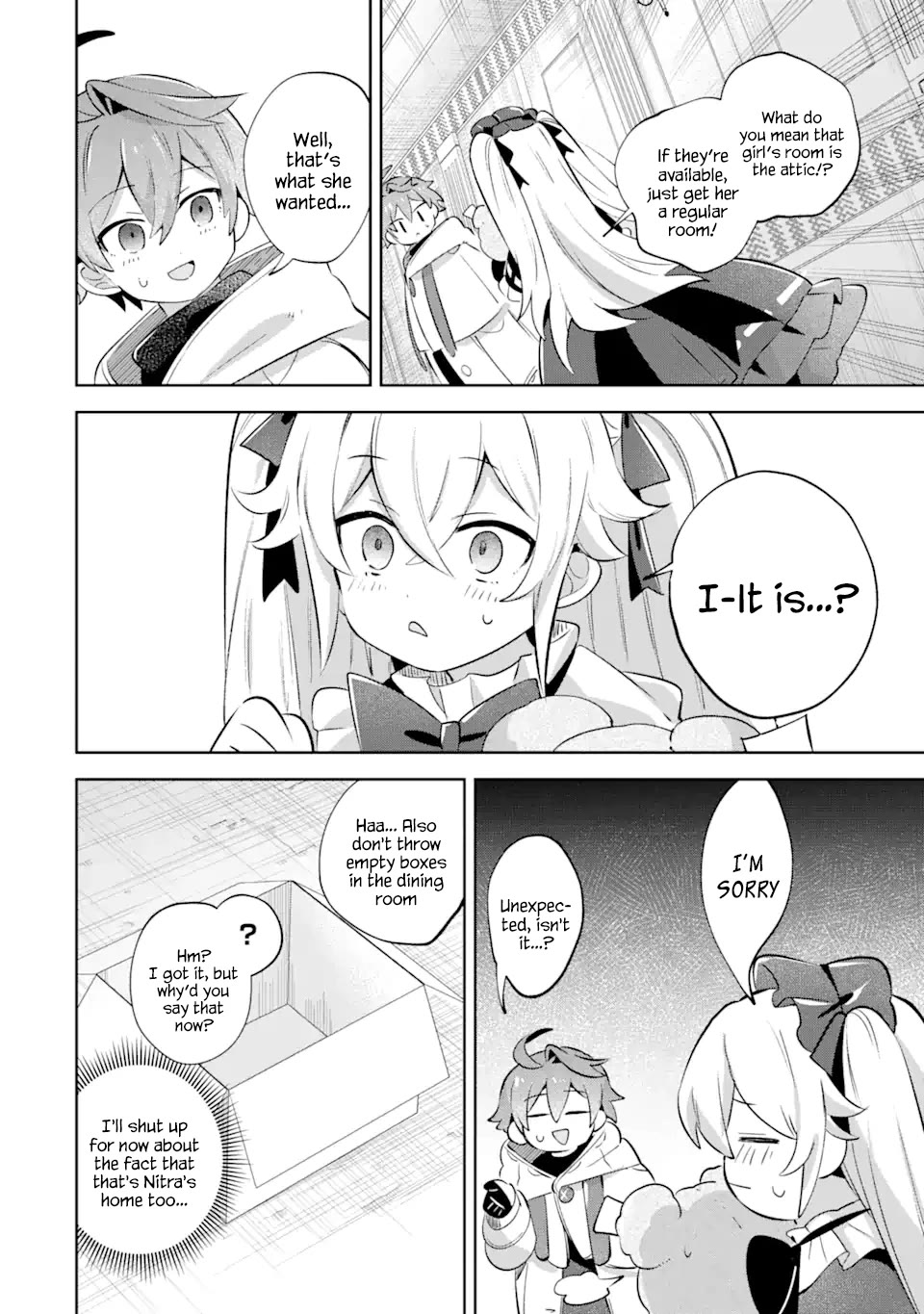 "I… Don't Want to Work Anymore" I Quit Being an Adventurer. Even if You Treat Me Better Now, I Won't Do It. I Will NEVER Work Again. Chapter 21 page 17 - Chapter 21: A meeting in the new house and Luca's courage