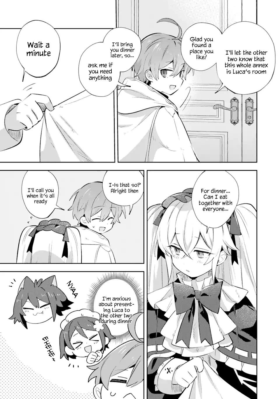 "I… Don't Want to Work Anymore" I Quit Being an Adventurer. Even if You Treat Me Better Now, I Won't Do It. I Will NEVER Work Again. Chapter 21 page 20 - Chapter 21: A meeting in the new house and Luca's courage