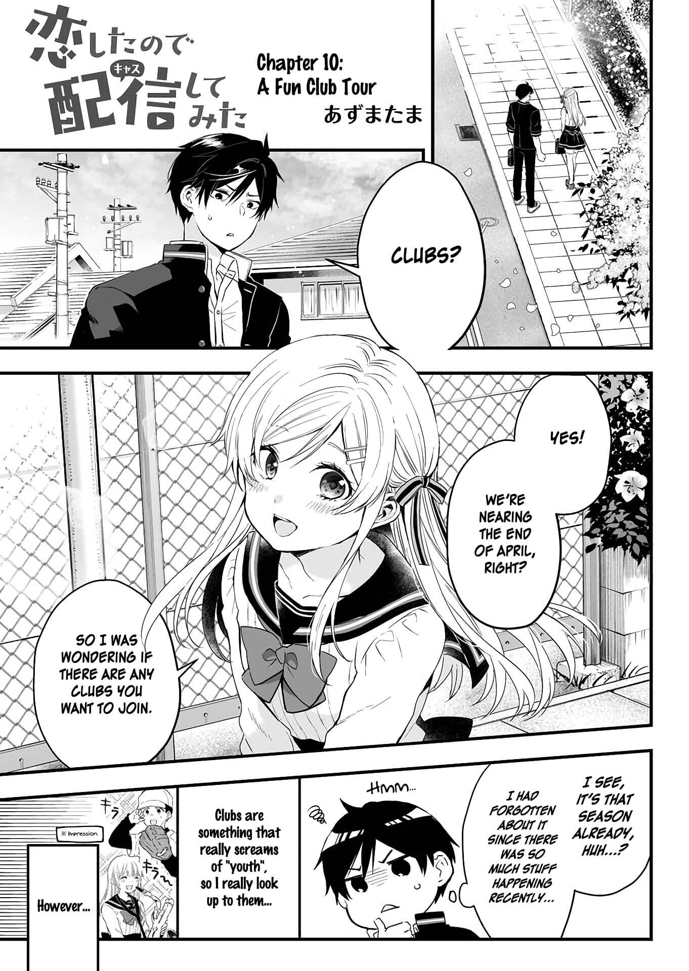 I Fell in Love, so I Tried Livestreaming Chapter 10 page 1 - Chapter 10: A Fun Club Tour