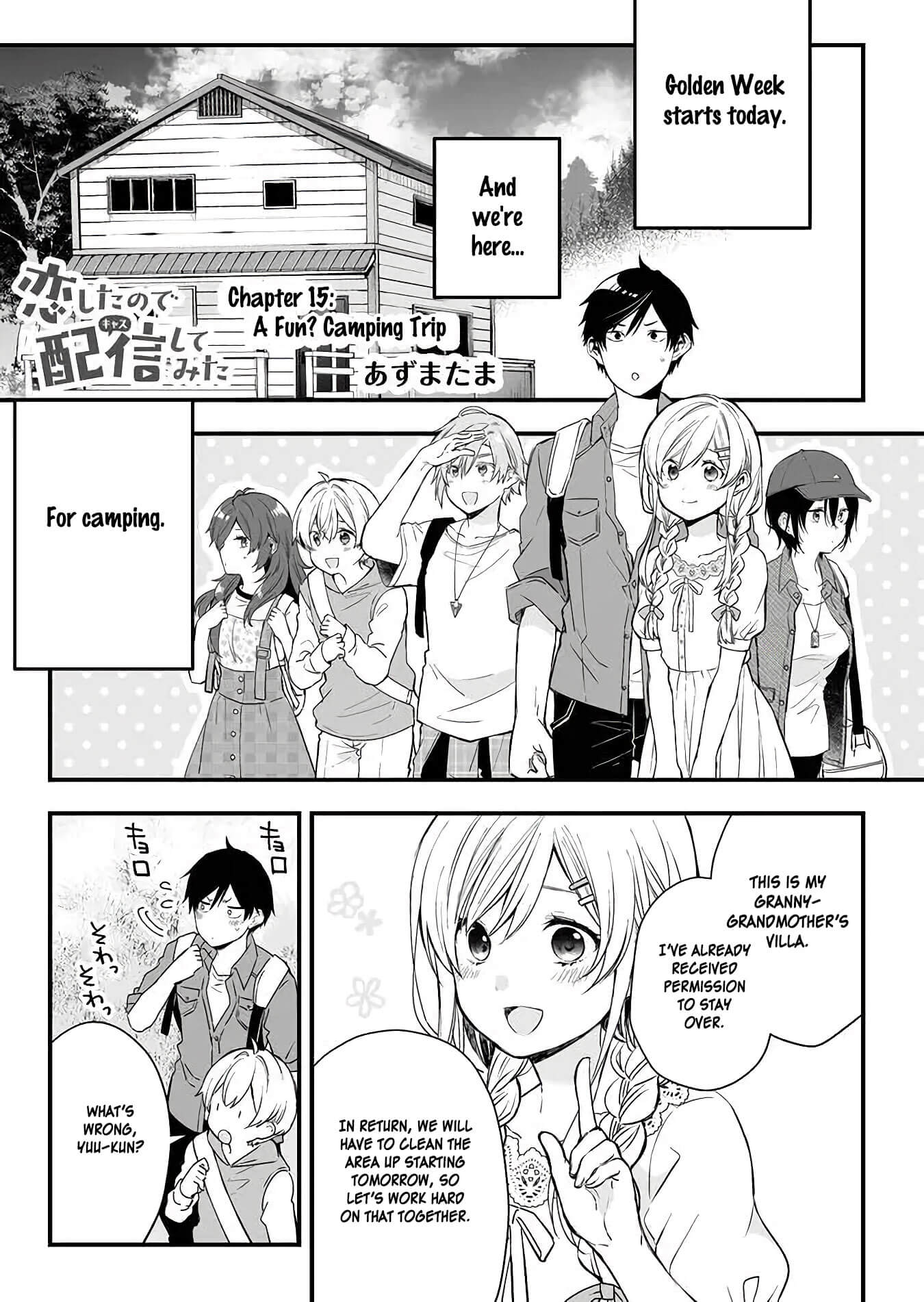I Fell in Love, so I Tried Livestreaming Chapter 15 page 1 - Chapter 15: A Fun? Camping Trip