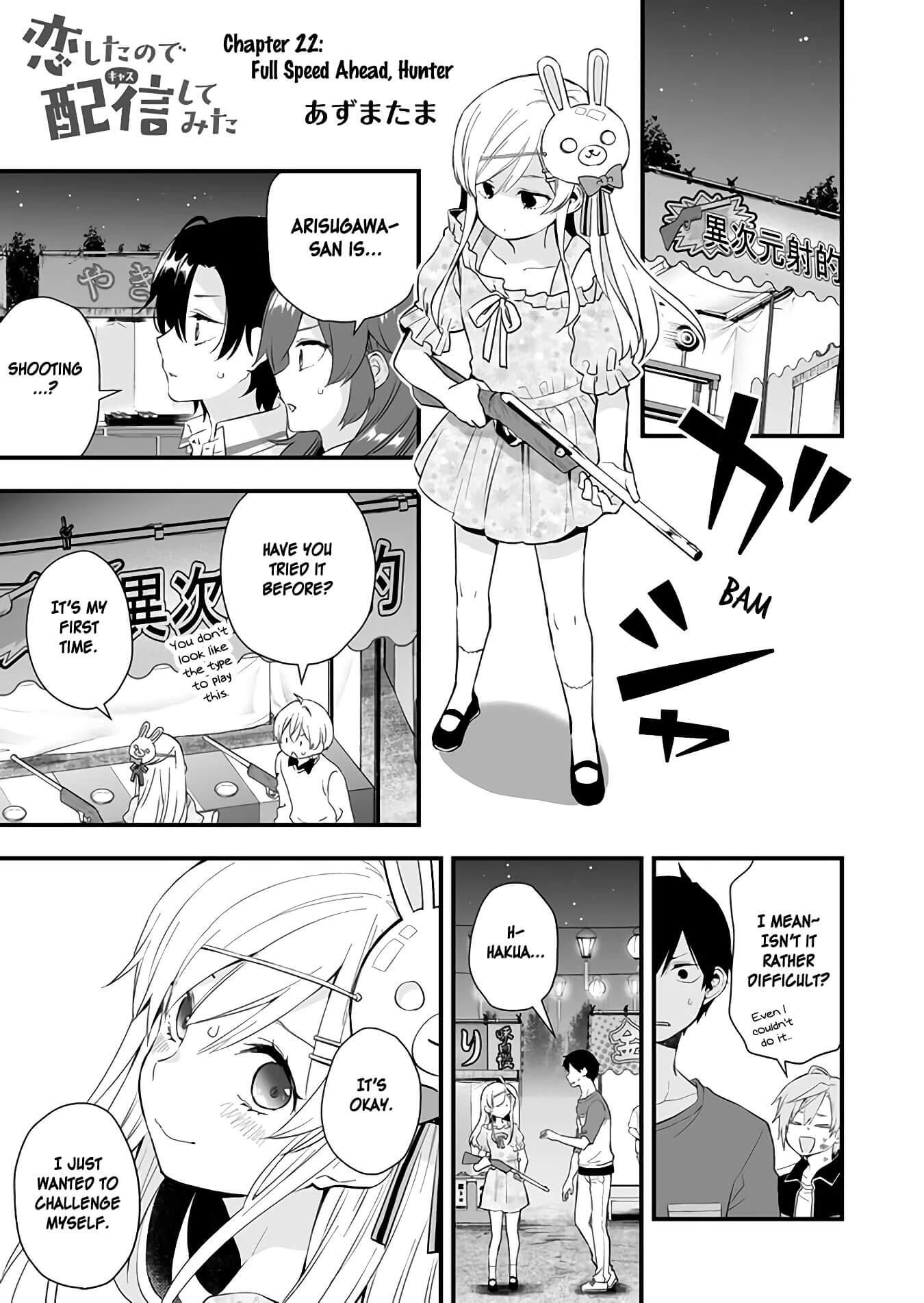 I Fell in Love, so I Tried Livestreaming Chapter 22 page 1 - Chapter 22: Full Speed Ahead, Hunter