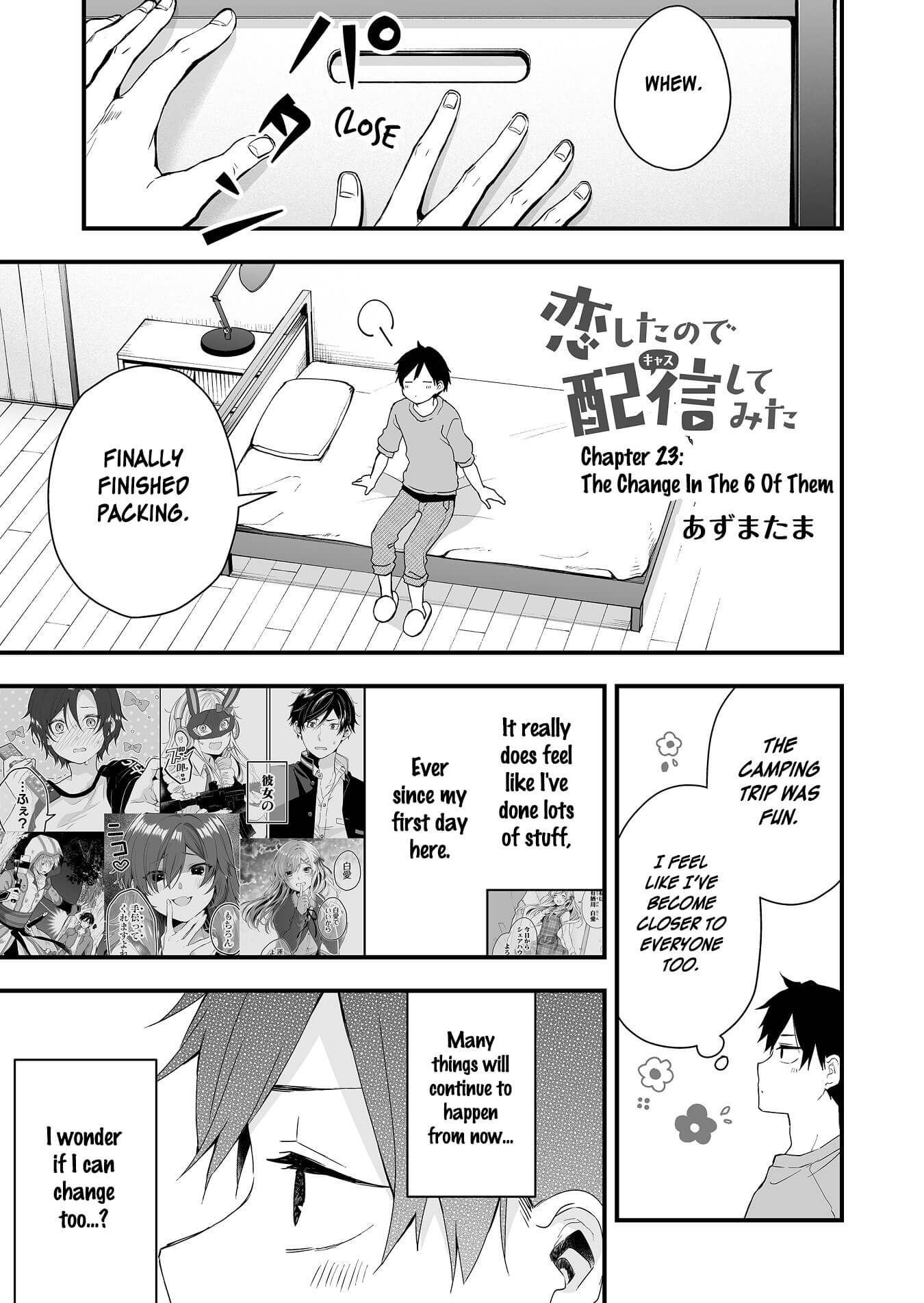 I Fell in Love, so I Tried Livestreaming Chapter 23 page 1 - Chapter 23: The Change In The 6 Of Them