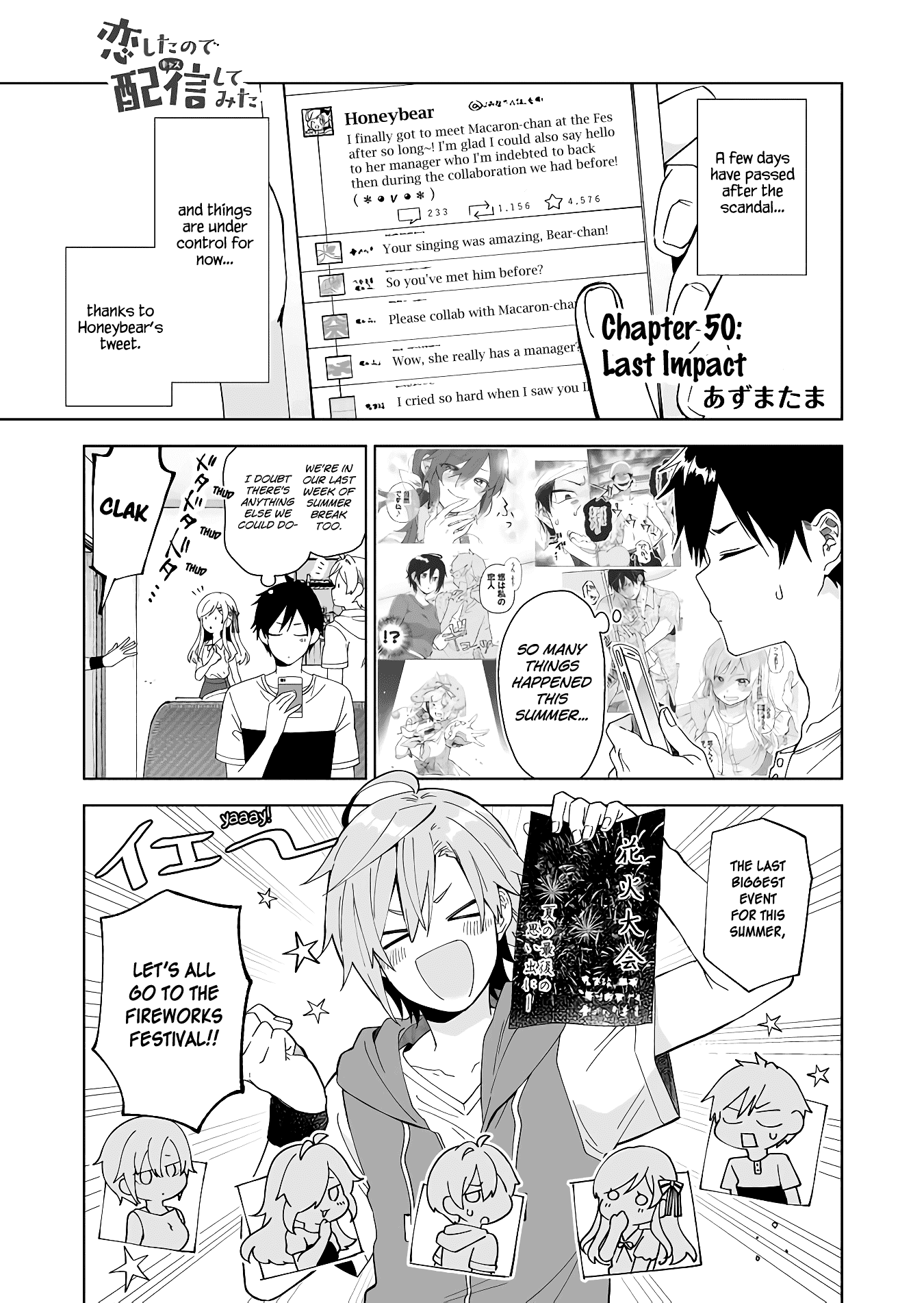 I Fell in Love, so I Tried Livestreaming Chapter 50 page 1 - Chapter 50: Last Impact
