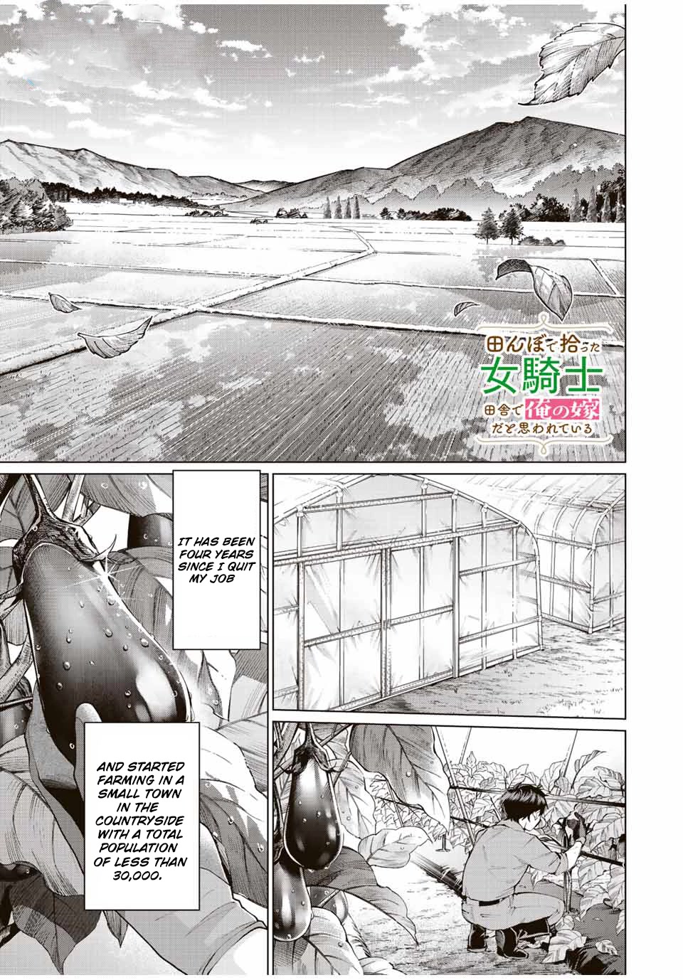 I Found a Female Knight in a Rice Field, in the Countryside They Think She’s My Wife Chapter 1 page 1 - Chapter 1: I Found a Female Knight in the Rice Field