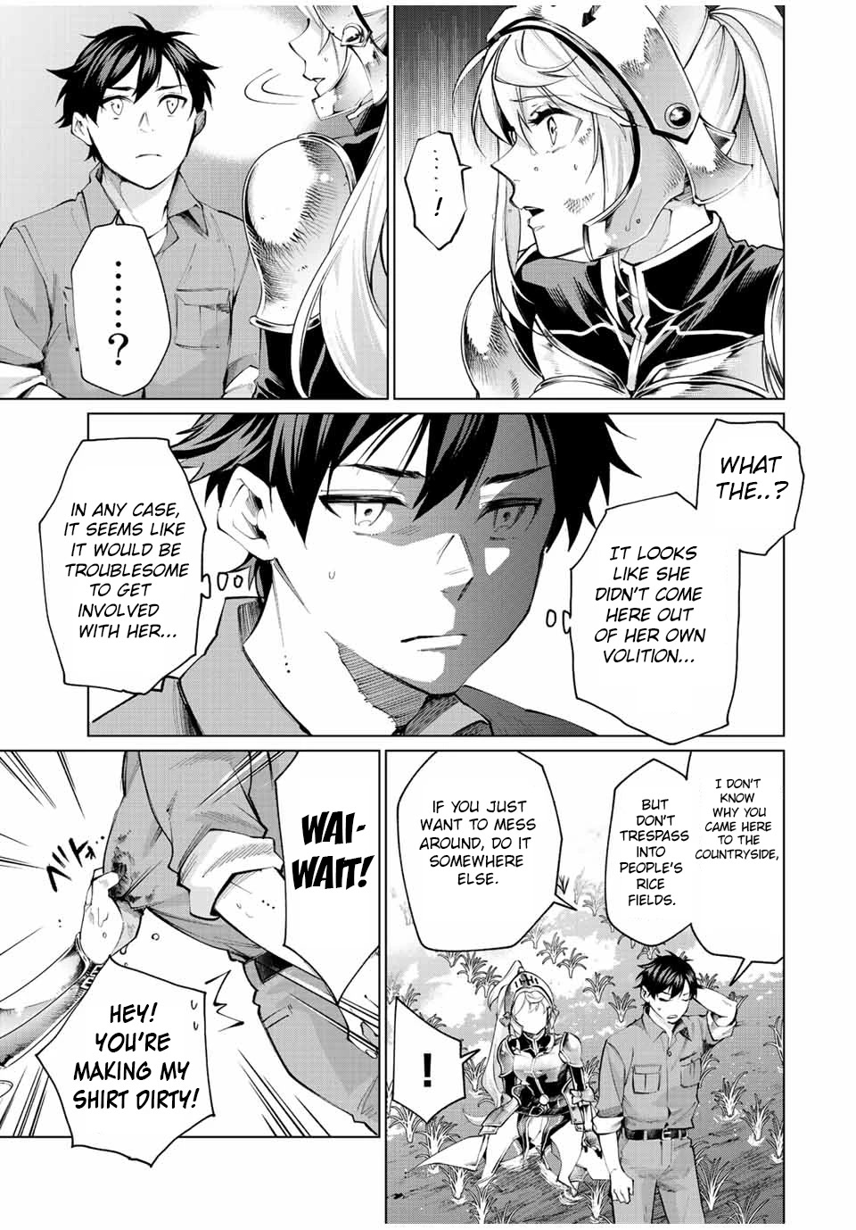 I Found a Female Knight in a Rice Field, in the Countryside They Think She’s My Wife Chapter 1 page 14 - Chapter 1: I Found a Female Knight in the Rice Field