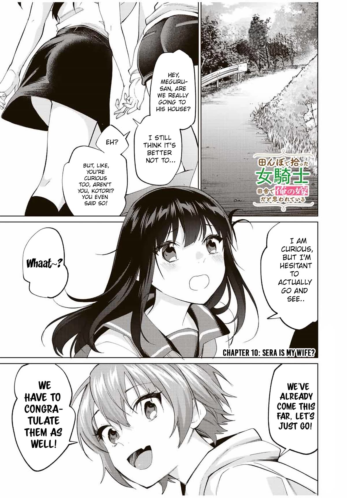 I Found a Female Knight in a Rice Field, in the Countryside They Think She’s My Wife Chapter 10 page 1 - Chapter 10: Sera is my Wife?