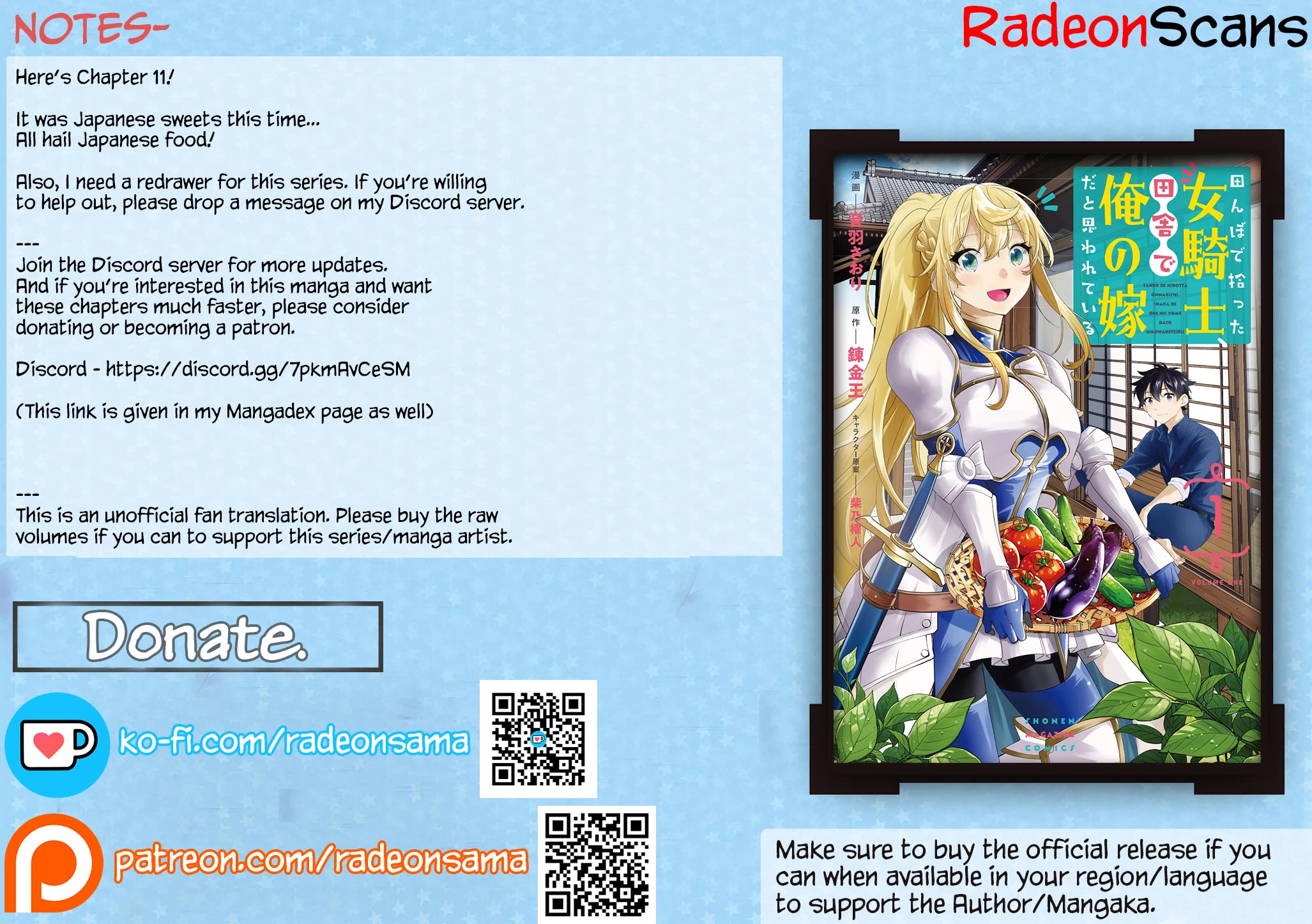 I Found a Female Knight in a Rice Field, in the Countryside They Think She’s My Wife Chapter 11 page 19 - Chapter 11: The Female Knight and Japanese Sweets