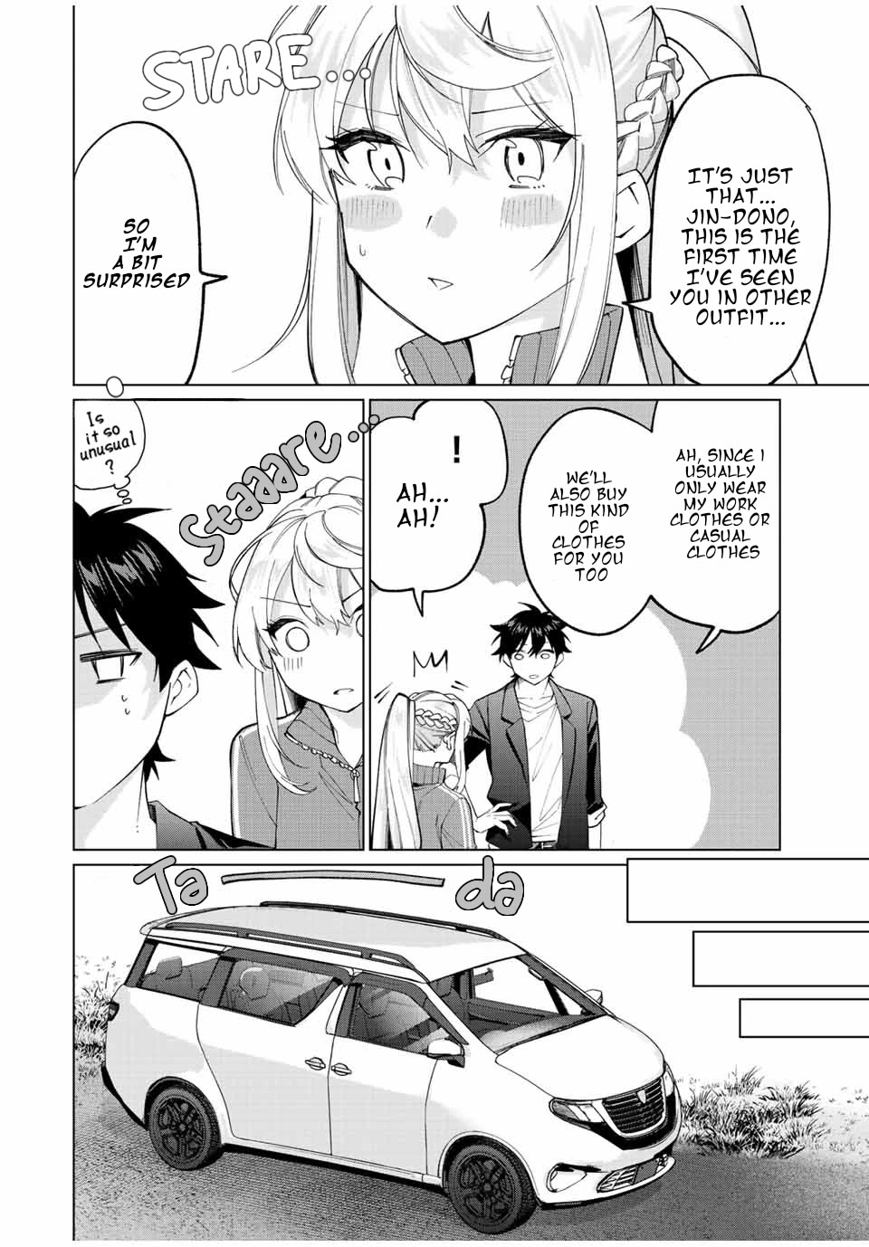 I Found a Female Knight in a Rice Field, in the Countryside They Think She’s My Wife Chapter 13 page 8 - Chapter 13: No bra?