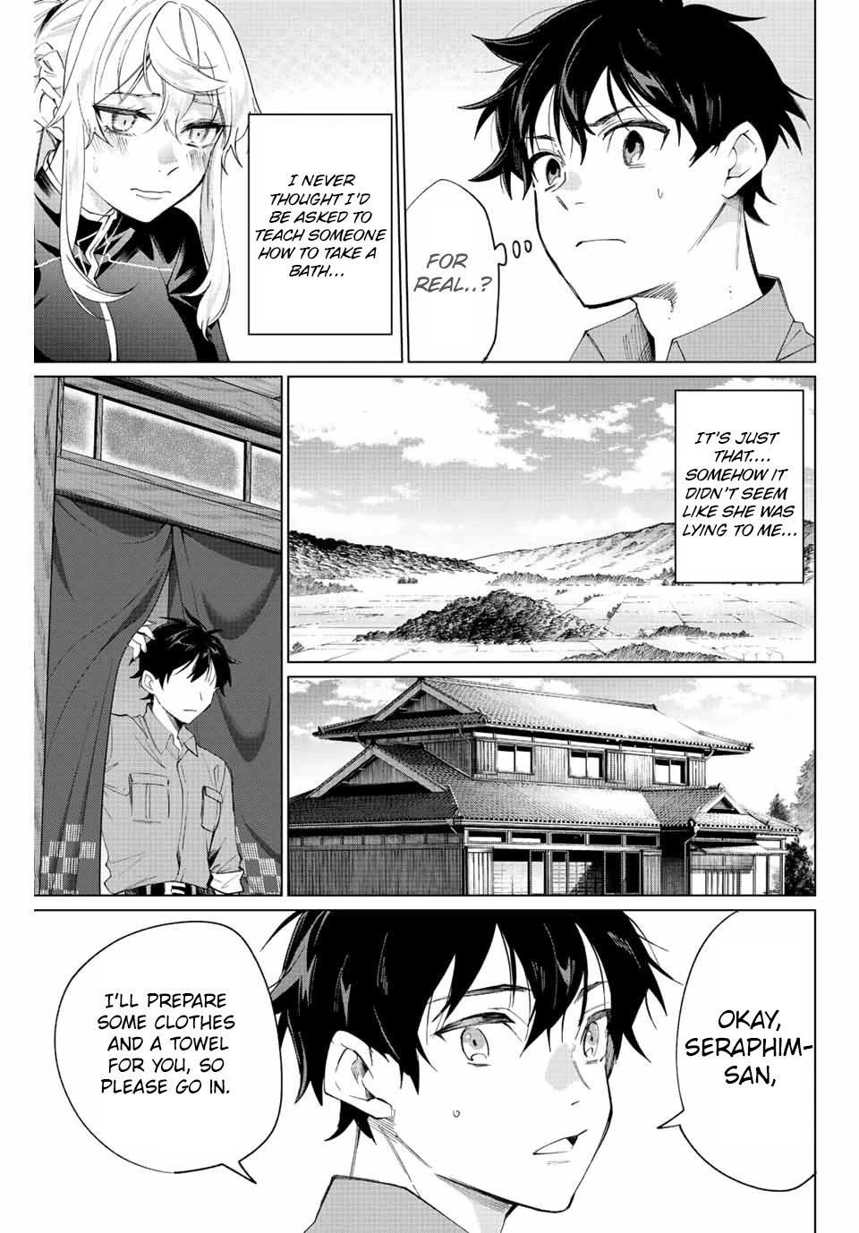 I Found a Female Knight in a Rice Field, in the Countryside They Think She’s My Wife Chapter 2 page 10 - Chapter 2: The Female Knight and The Bath