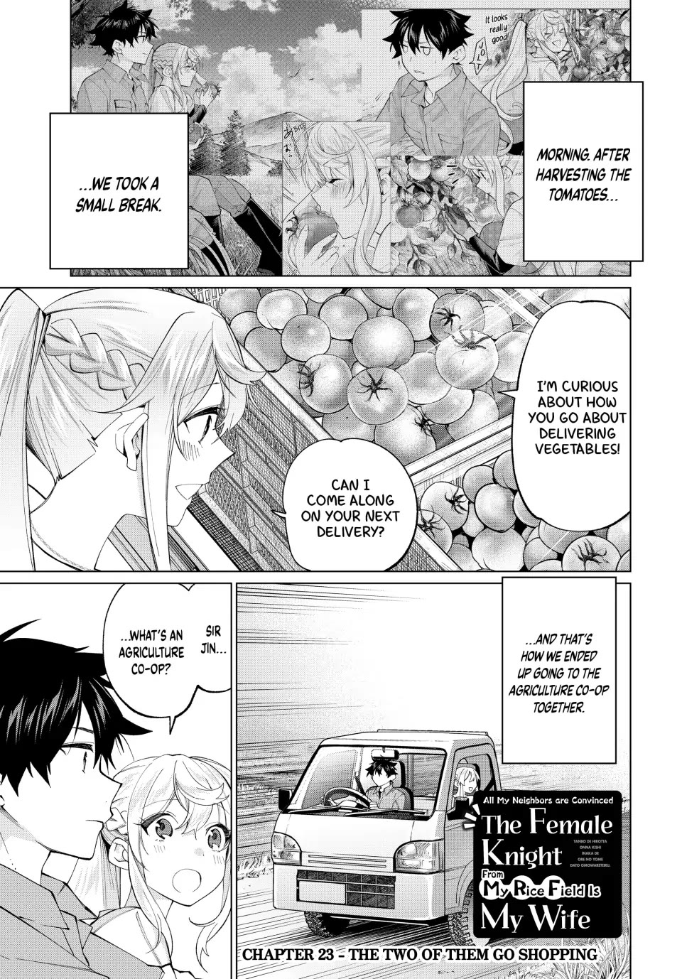 I Found a Female Knight in a Rice Field, in the Countryside They Think She’s My Wife Chapter 23 page 1 - Chapter 23