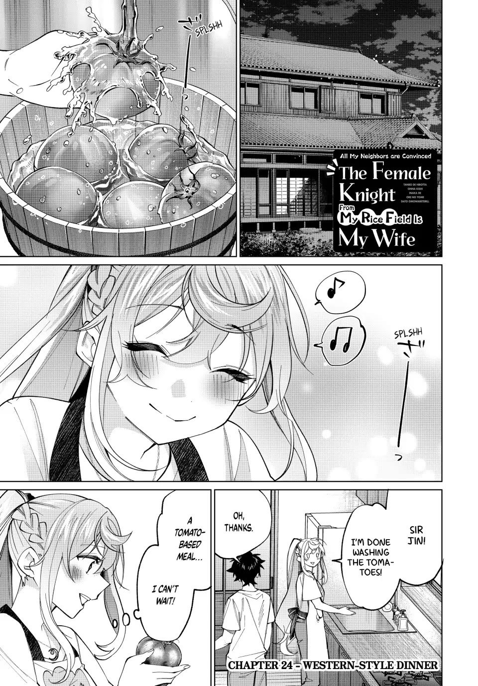 I Found a Female Knight in a Rice Field, in the Countryside They Think She’s My Wife Chapter 24 page 1 - Chapter 24