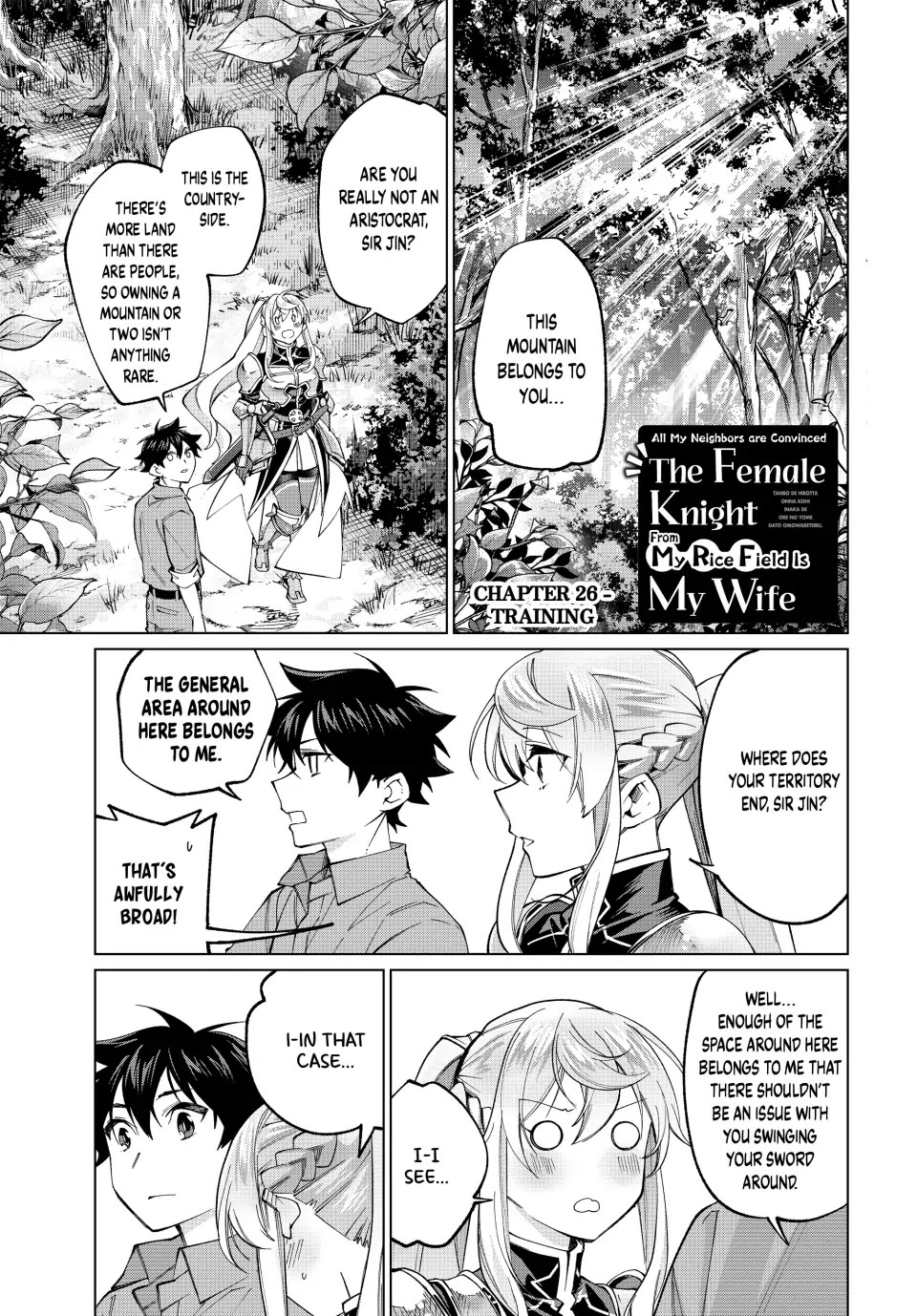 I Found a Female Knight in a Rice Field, in the Countryside They Think She’s My Wife Chapter 26 page 1 - Chapter 26