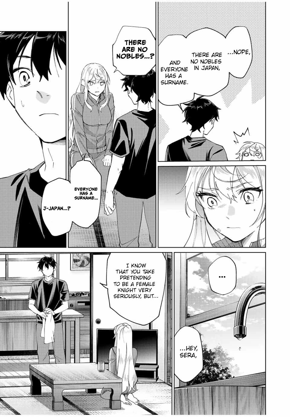 I Found a Female Knight in a Rice Field, in the Countryside They Think She’s My Wife Chapter 3 page 12 - Chapter 3: First Meal with the Female Knight