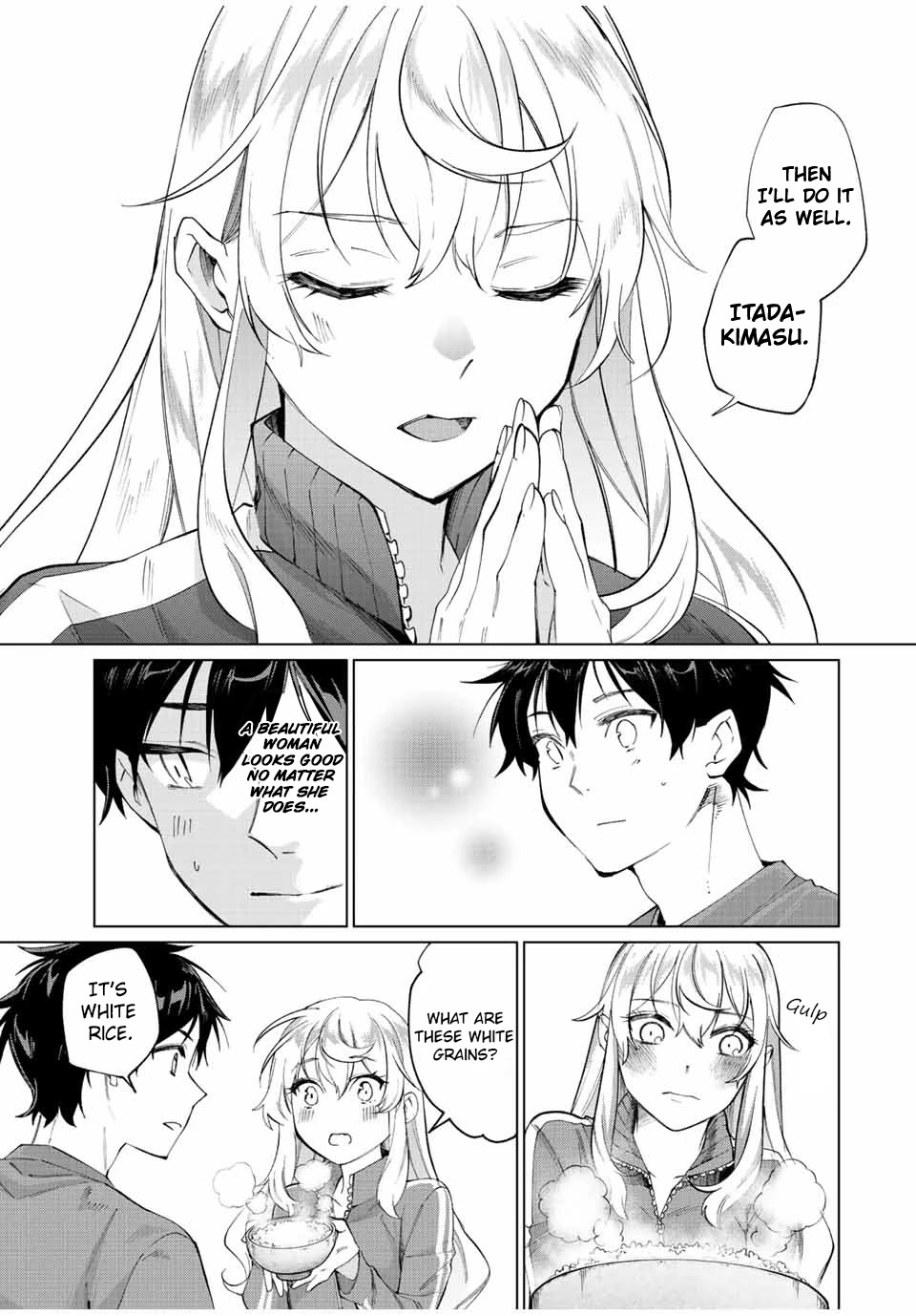 I Found a Female Knight in a Rice Field, in the Countryside They Think She’s My Wife Chapter 3 page 2 - Chapter 3: First Meal with the Female Knight