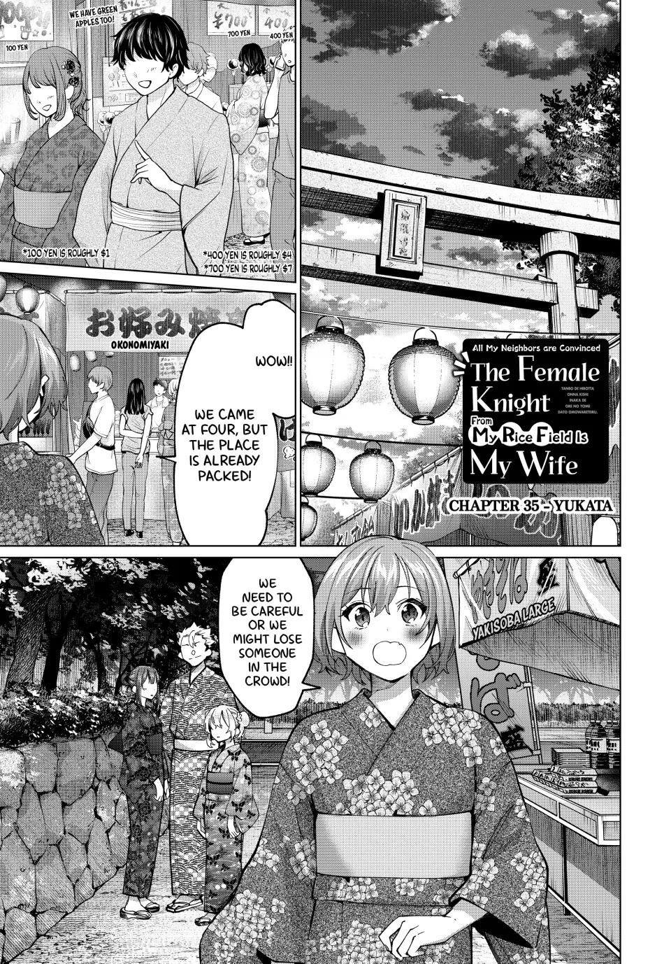 I Found a Female Knight in a Rice Field, in the Countryside They Think She’s My Wife Chapter 35 page 1 - Chapter 35
