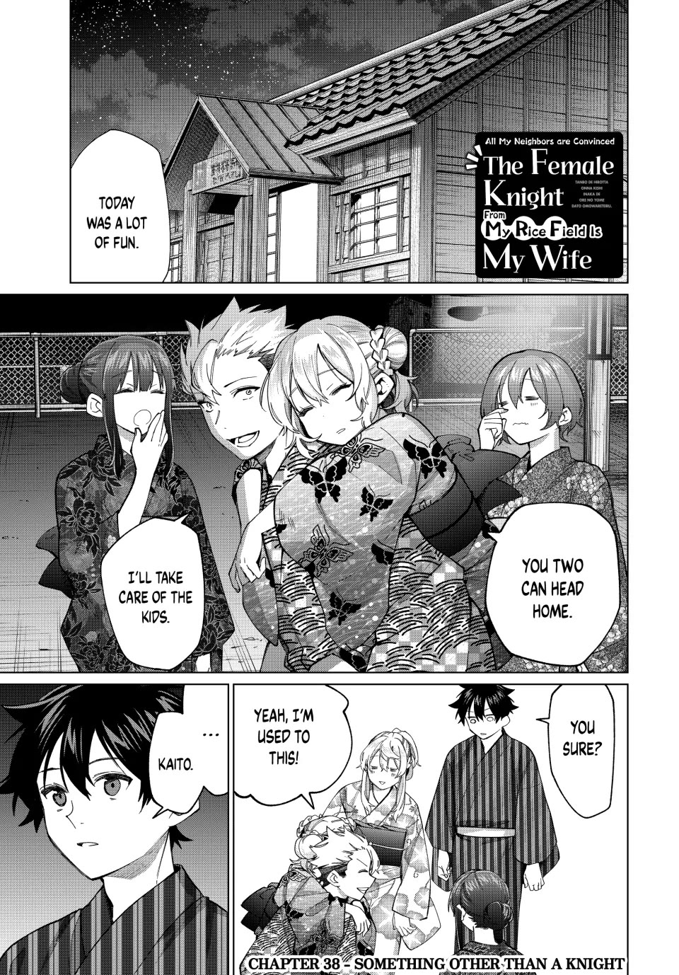 I Found a Female Knight in a Rice Field, in the Countryside They Think She’s My Wife Chapter 38 page 1 - Chapter 38