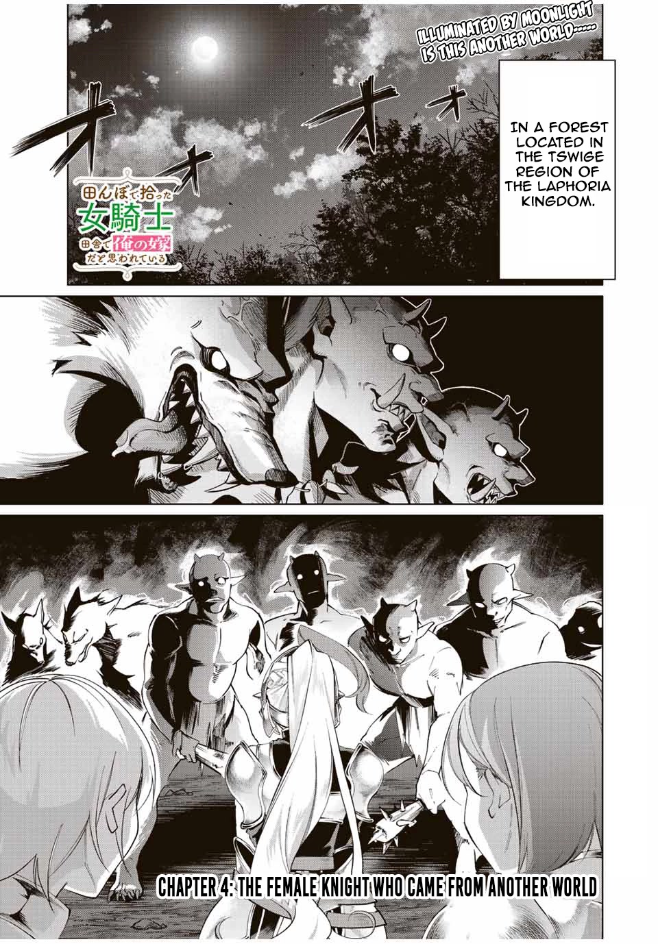 I Found a Female Knight in a Rice Field, in the Countryside They Think She’s My Wife Chapter 4 page 1 - Chapter 4: The Female Knight Who Came From Another World