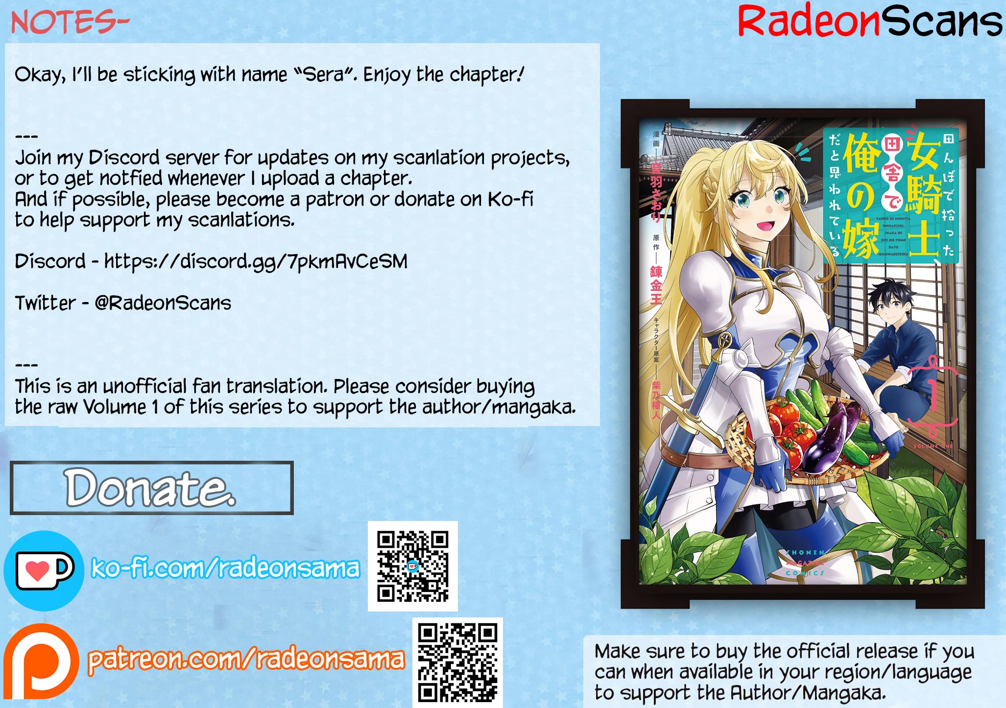 I Found a Female Knight in a Rice Field, in the Countryside They Think She’s My Wife Chapter 4 page 14 - Chapter 4: The Female Knight Who Came From Another World