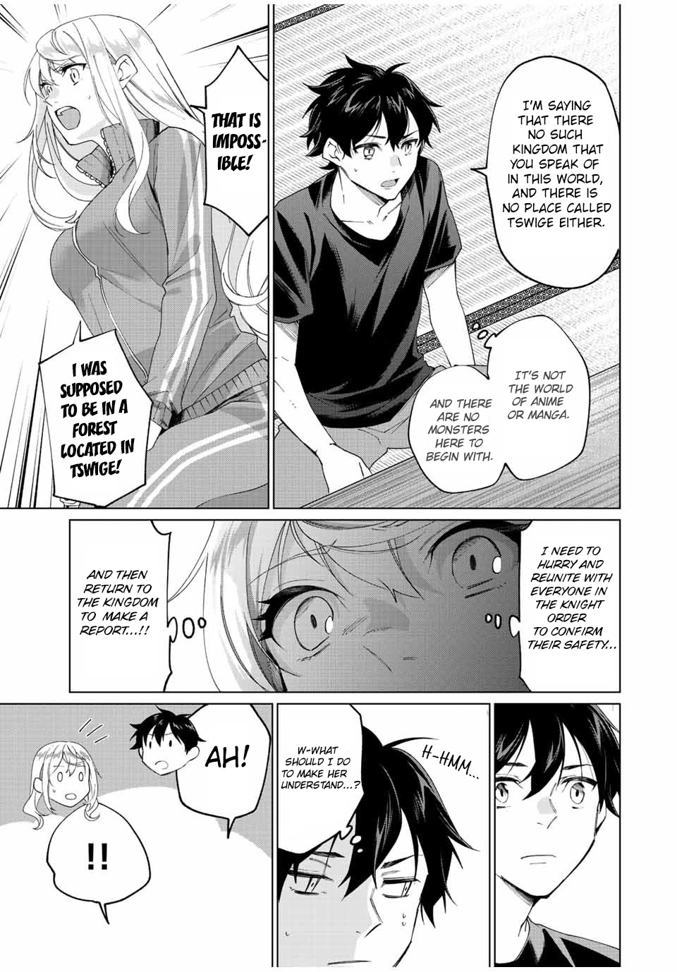 I Found a Female Knight in a Rice Field, in the Countryside They Think She’s My Wife Chapter 4 page 7 - Chapter 4: The Female Knight Who Came From Another World