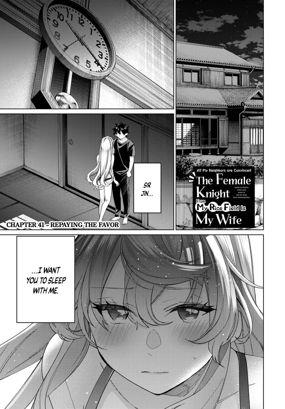 I Found a Female Knight in a Rice Field, in the Countryside They Think She’s My Wife Chapter 41 page 1 - Chapter 41