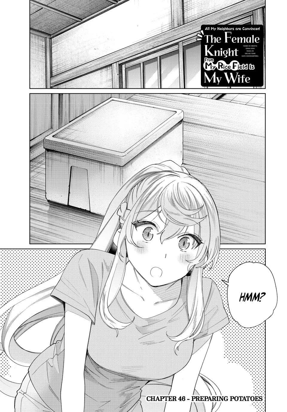 I Found a Female Knight in a Rice Field, in the Countryside They Think She’s My Wife Chapter 46 page 1 - Chapter 46