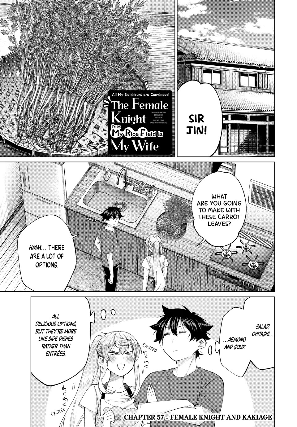 I Found a Female Knight in a Rice Field, in the Countryside They Think She’s My Wife Chapter 57 page 1 - Chapter 57