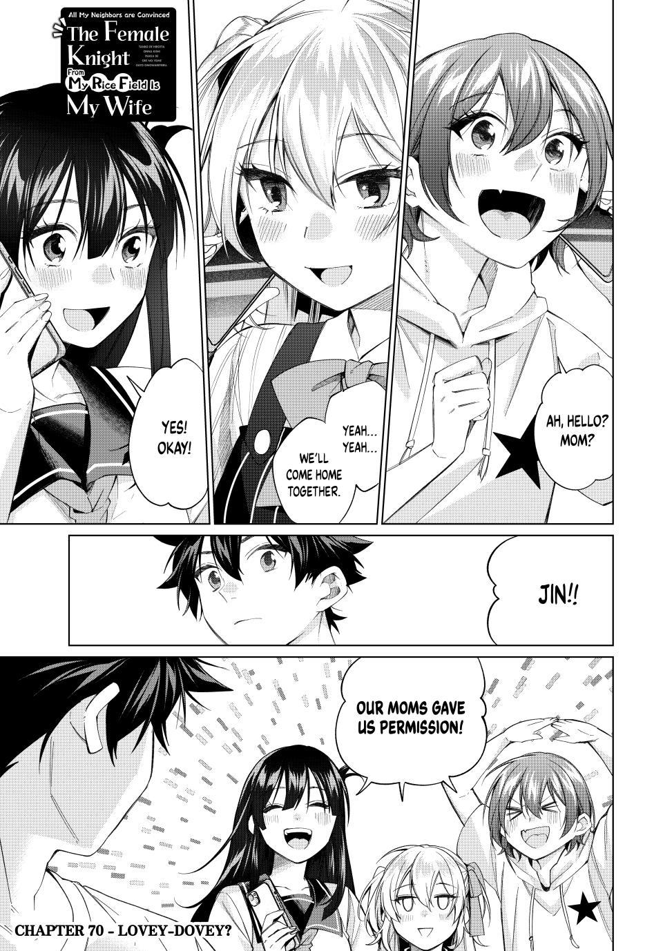 I Found a Female Knight in a Rice Field, in the Countryside They Think She’s My Wife Chapter 70 page 1 - Chapter 70