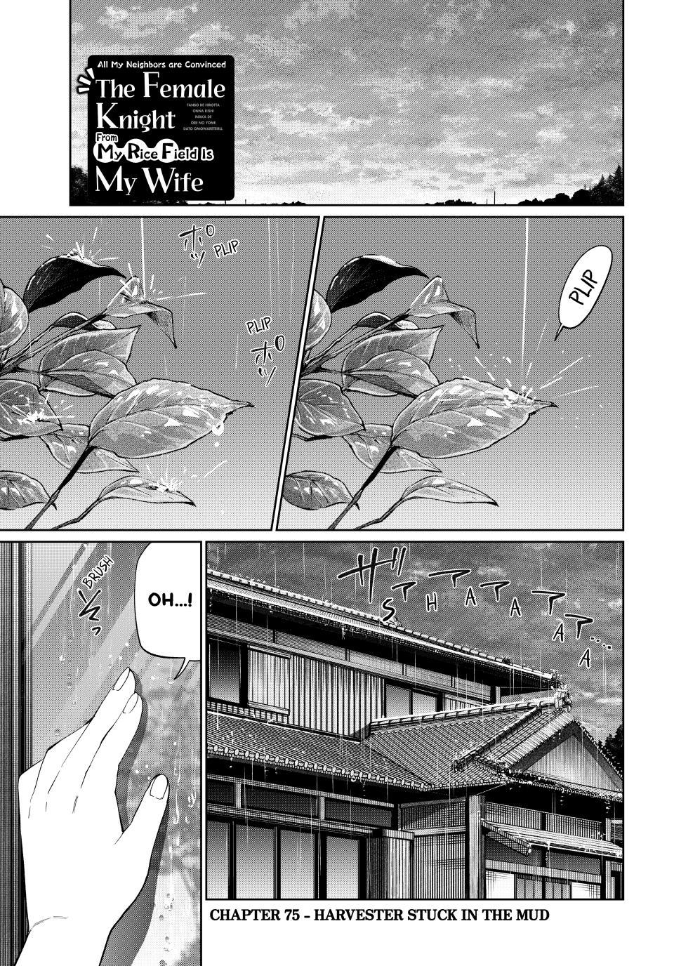 I Found a Female Knight in a Rice Field, in the Countryside They Think She’s My Wife Chapter 75 page 1 - Chapter 75