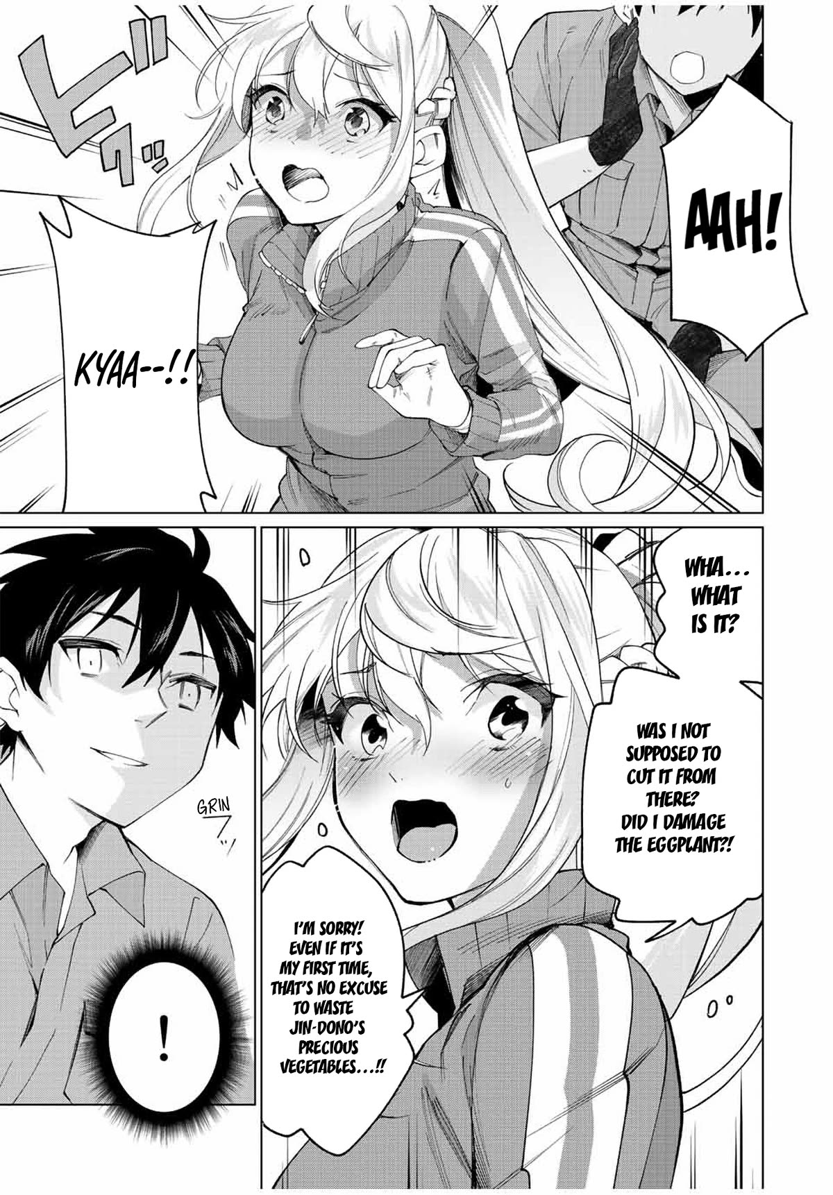 I Found a Female Knight in a Rice Field, in the Countryside They Think She’s My Wife Chapter 8 page 15 - Chapter 8: Harvesting Long Eggplants