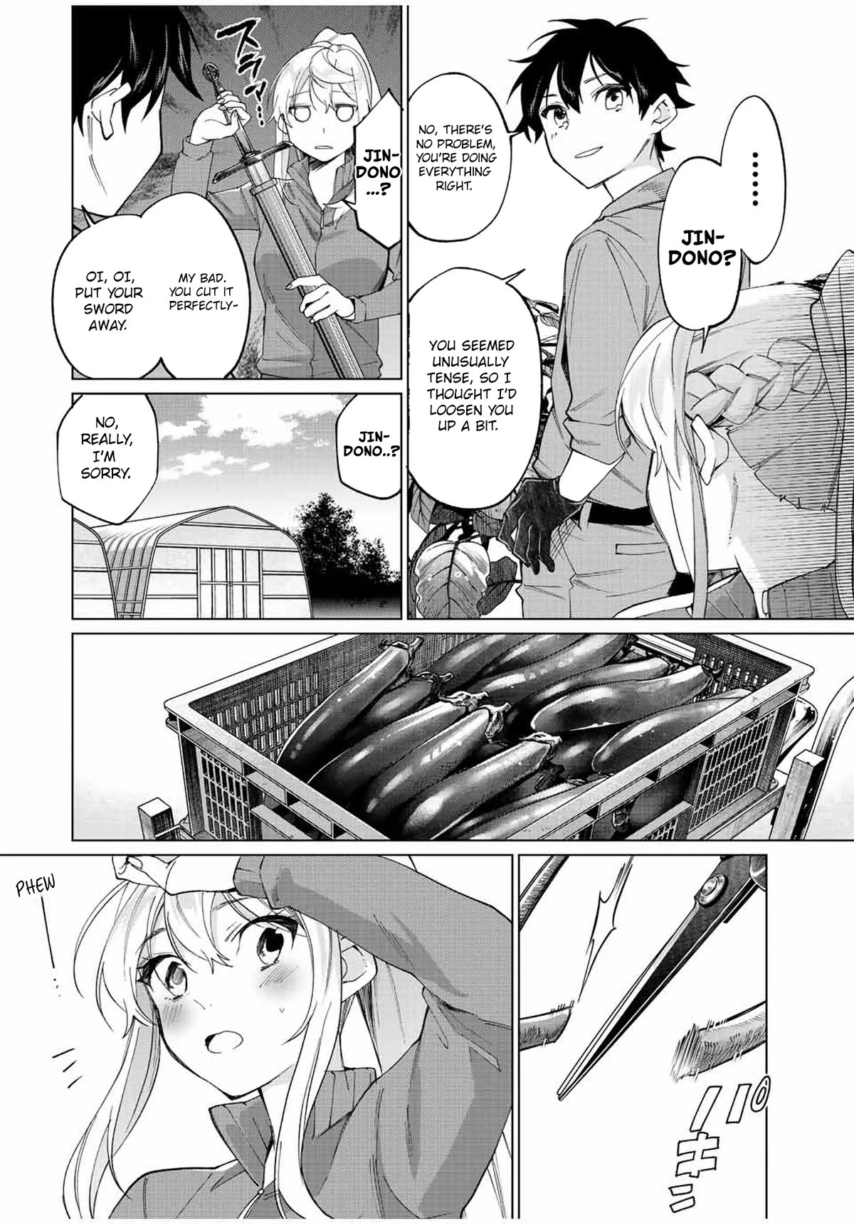 I Found a Female Knight in a Rice Field, in the Countryside They Think She’s My Wife Chapter 8 page 16 - Chapter 8: Harvesting Long Eggplants