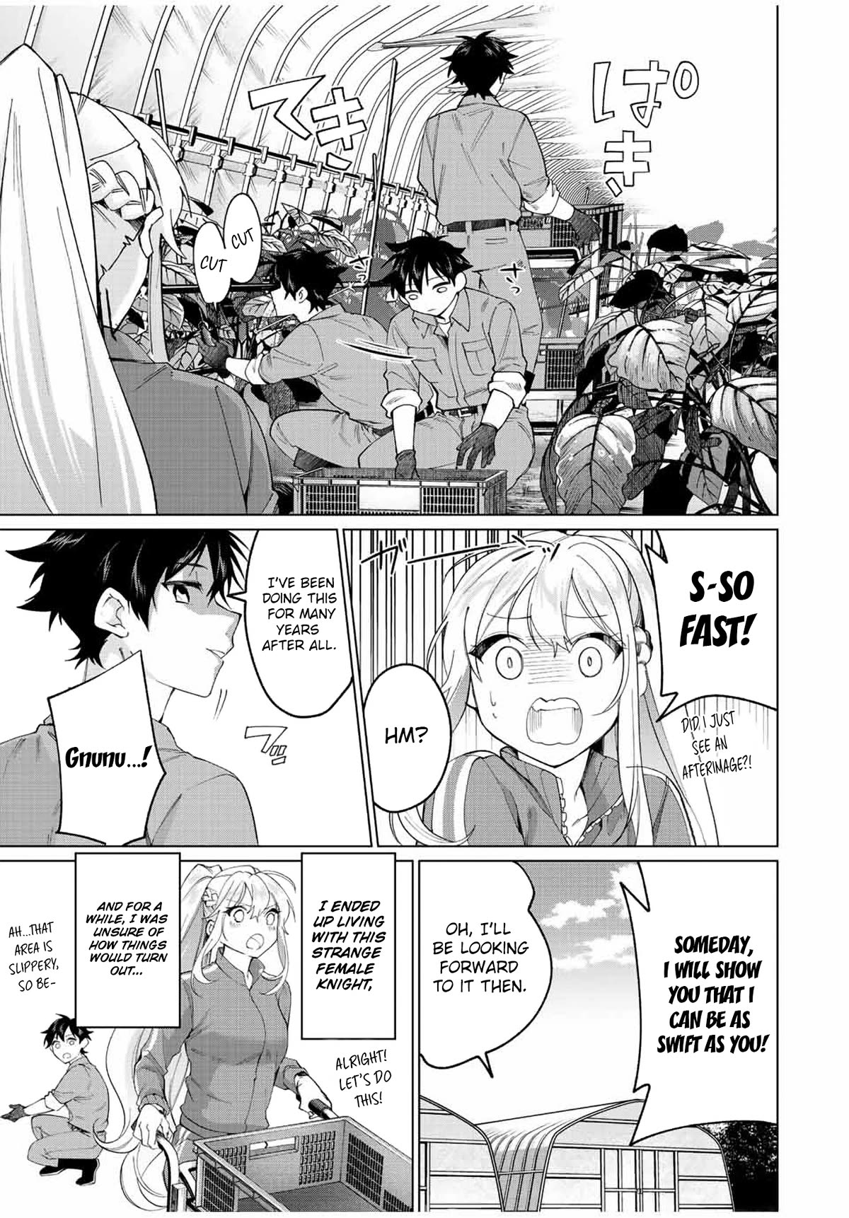 I Found a Female Knight in a Rice Field, in the Countryside They Think She’s My Wife Chapter 8 page 17 - Chapter 8: Harvesting Long Eggplants