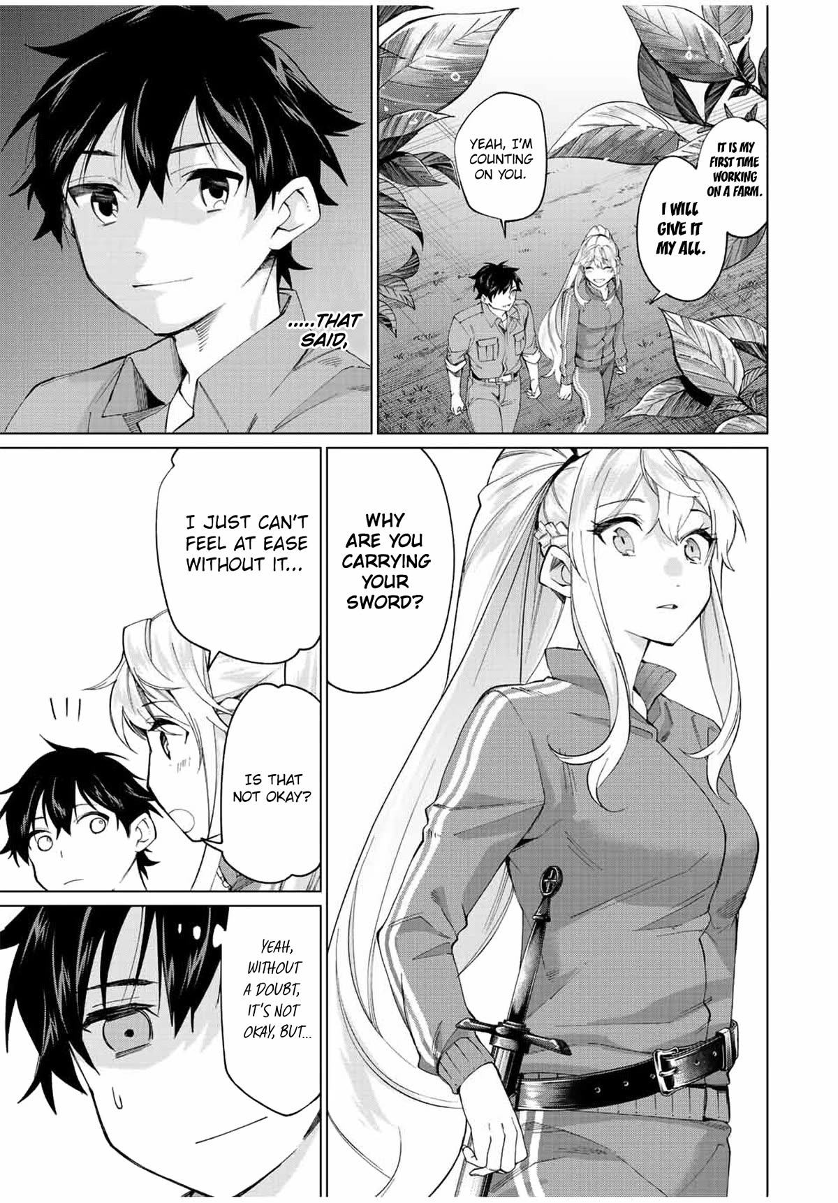 I Found a Female Knight in a Rice Field, in the Countryside They Think She’s My Wife Chapter 8 page 3 - Chapter 8: Harvesting Long Eggplants