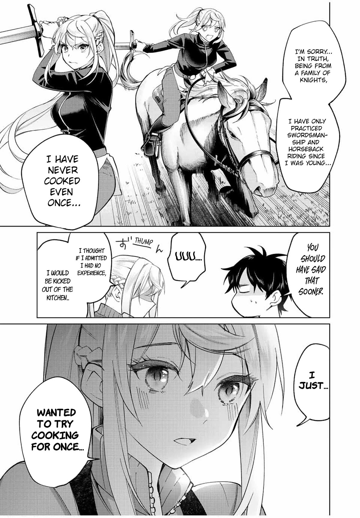 I Found a Female Knight in a Rice Field, in the Countryside They Think She’s My Wife Chapter 9 page 9 - Chapter 9: The Female Knight's First Time Cooking