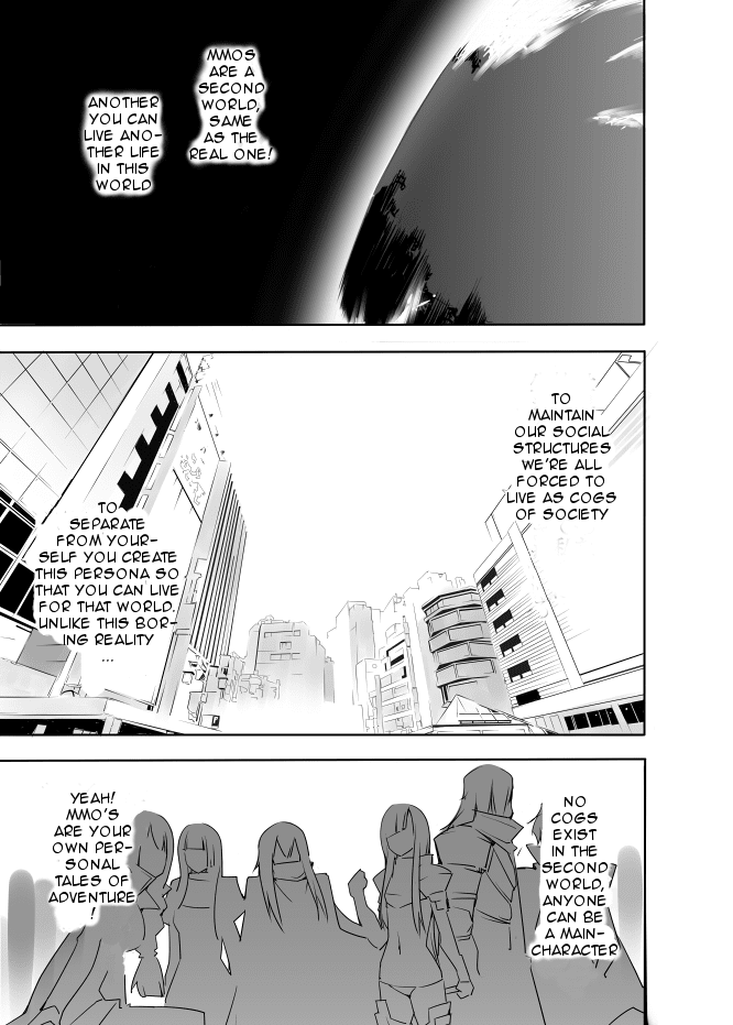 I got stuck in real life, so it's okay to get addicted to an MMO, right? Chapter 5 page 3 - Chapter 5