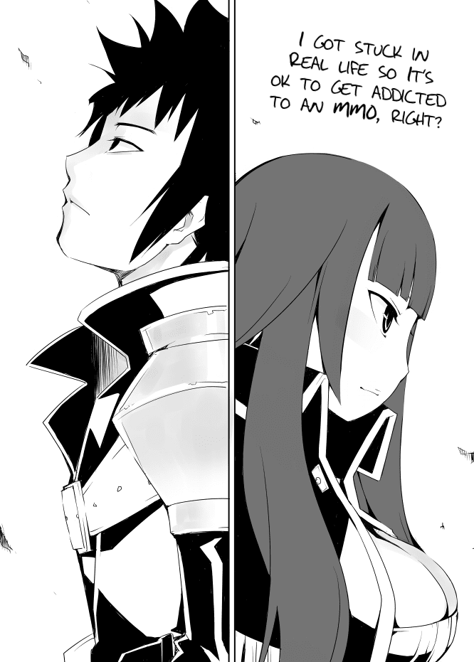 I got stuck in real life, so it's okay to get addicted to an MMO, right? Chapter 6 page 4 - Chapter 6