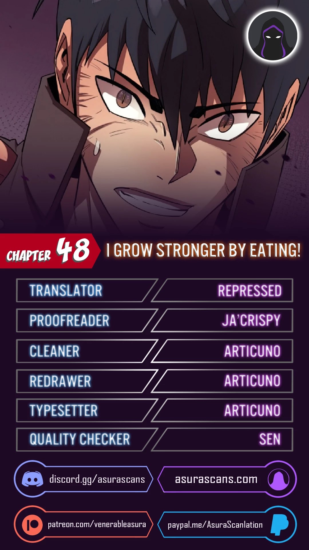 I Grow Stronger By Eating! Chapter 48 page 1 - Chapter 48 (S1 End)