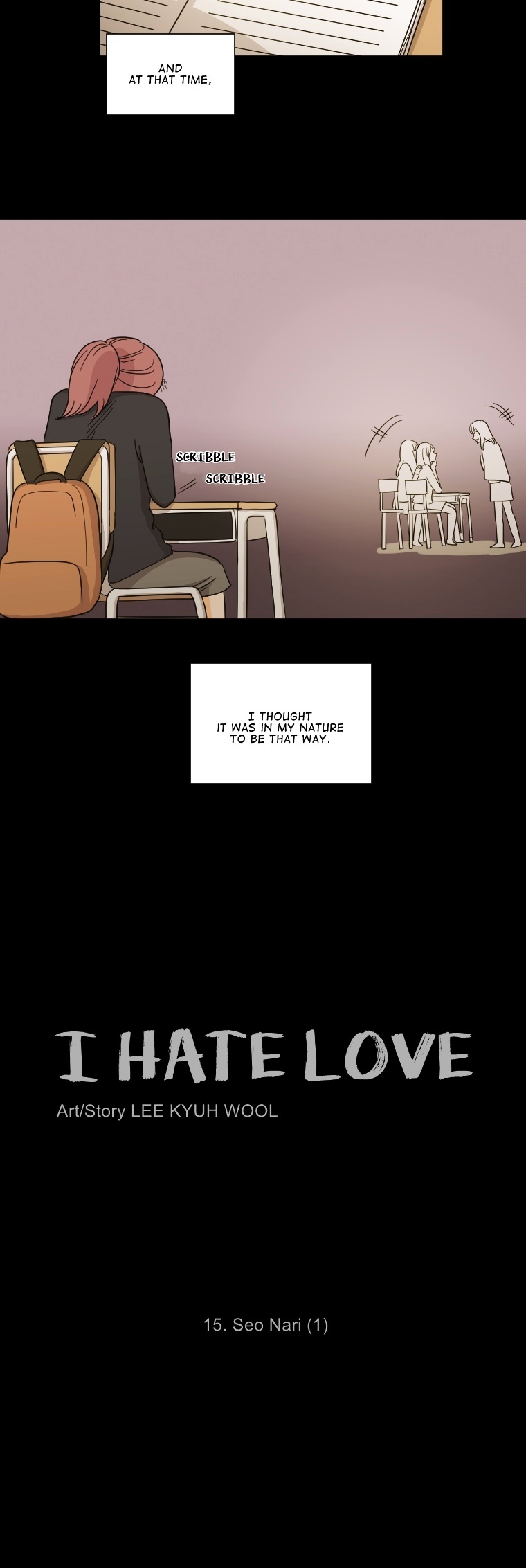 I Hate Love Chapter 15 page 4 - Chapter 15 : Seo Nari (1)