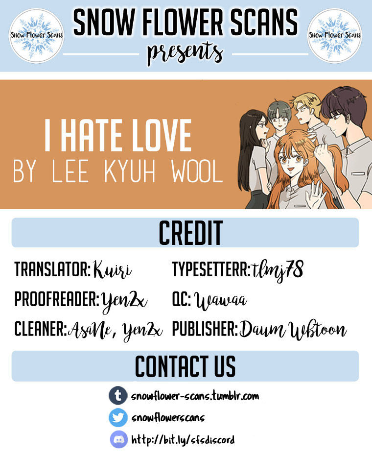 I Hate Love Chapter 32 page 1 - Chapter 32 : [Season 2] Self Justification