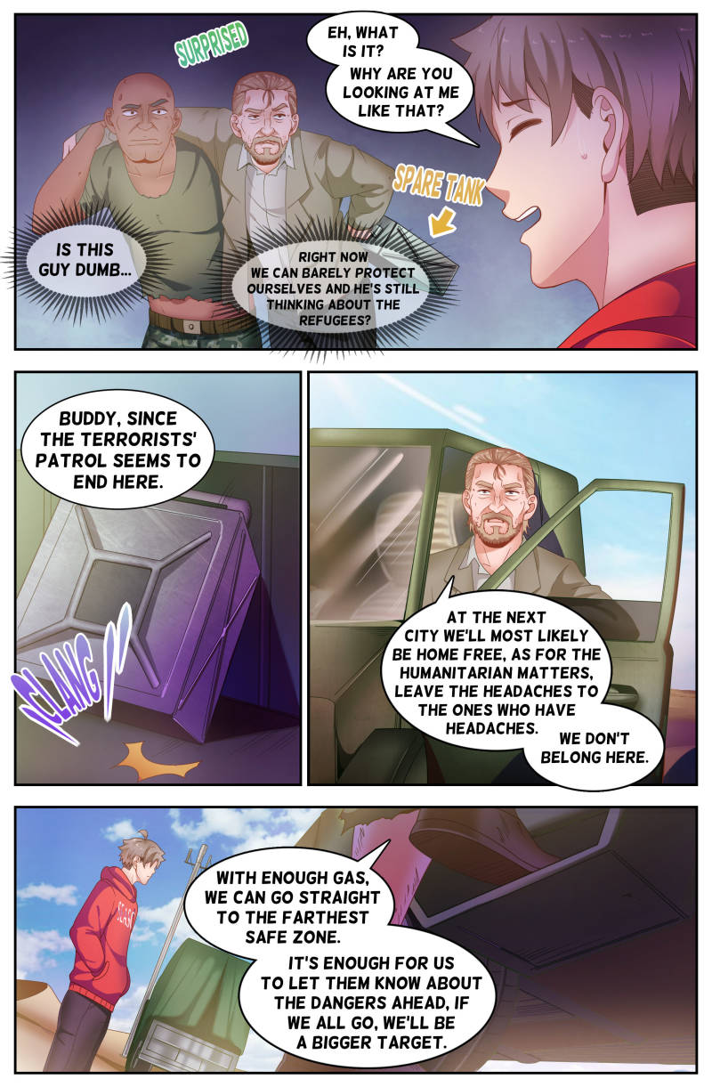 I Have a Mansion In The Post-Apocalyptic World Chapter 91 page 5 - Chapter 91: Four Travellers