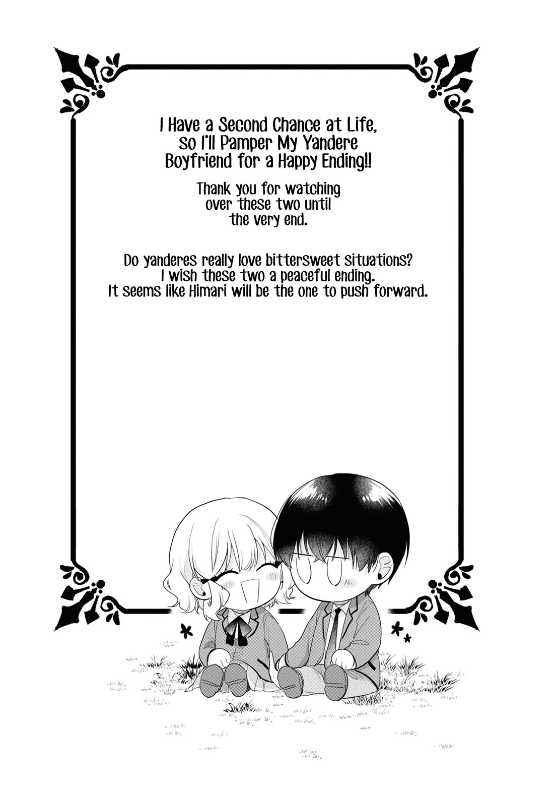 I Have a Second Chance at Life, so I’ll Pamper My Yandere Boyfriend for a Happy Ending!! Chapter 10.5 page 1 - Chapter 10.5: Extra/Thanks