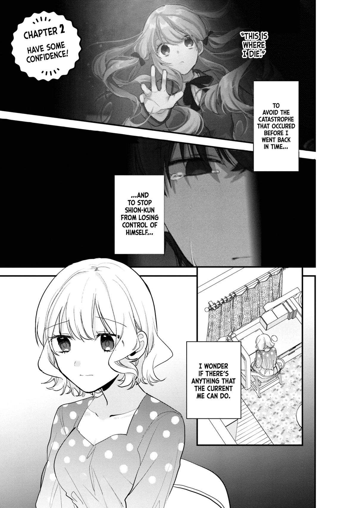 I Have a Second Chance at Life, so I’ll Pamper My Yandere Boyfriend for a Happy Ending!! Chapter 2 page 2 - Chapter 2: Have Some Confidence!