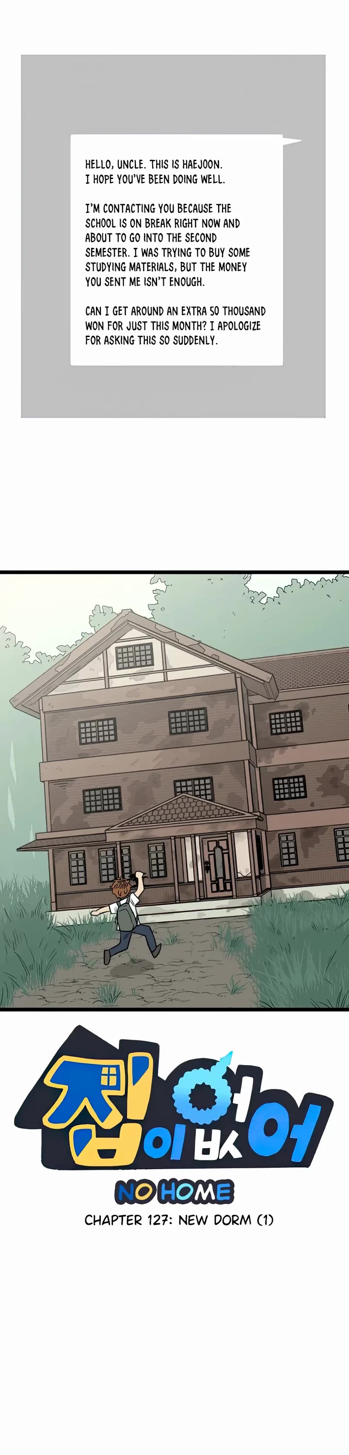 I Have No Home Chapter 127 page 1 - Chapter 127: New Dorm (1)